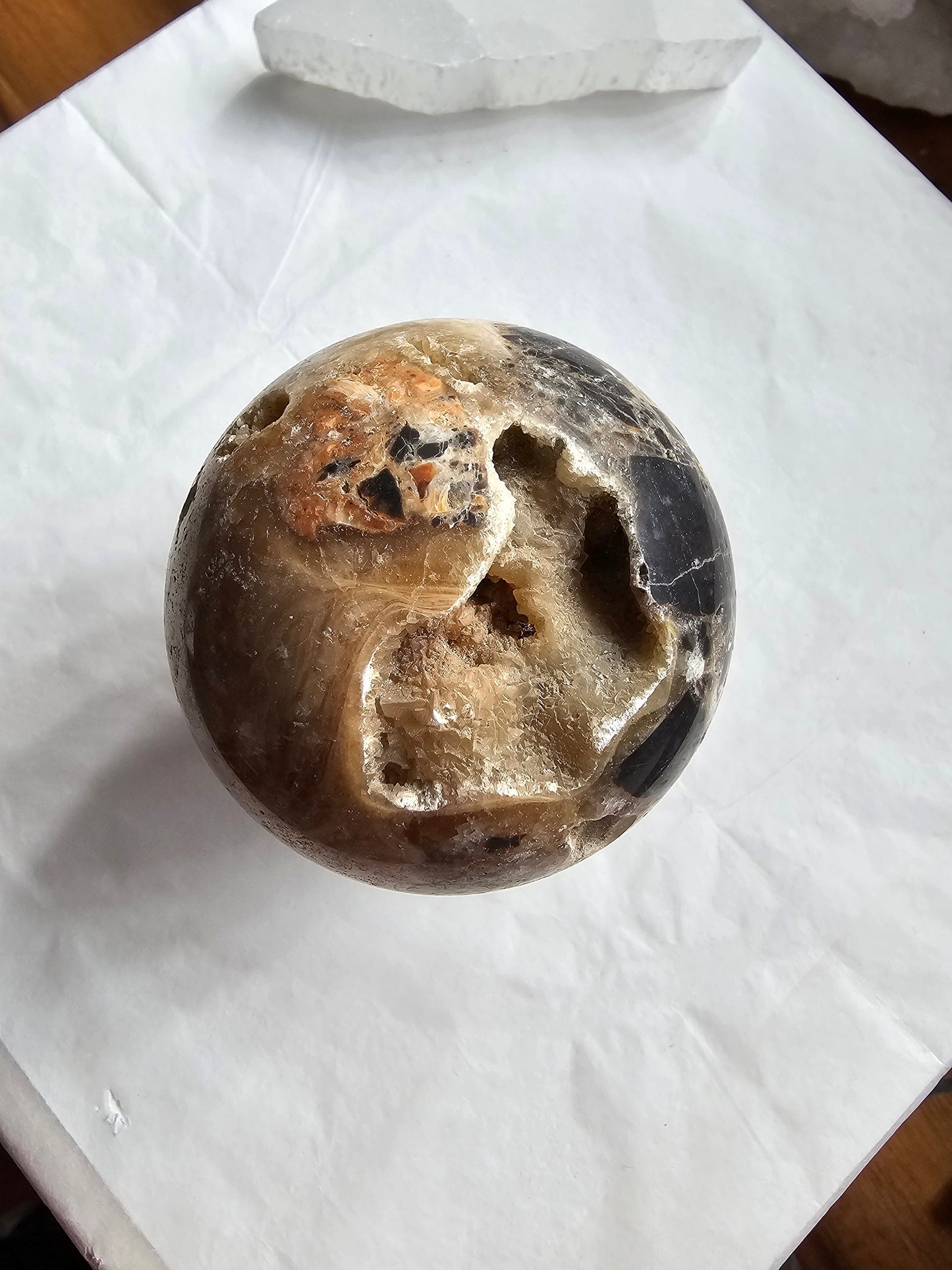 Rare Brecciated Aragonite spheres
