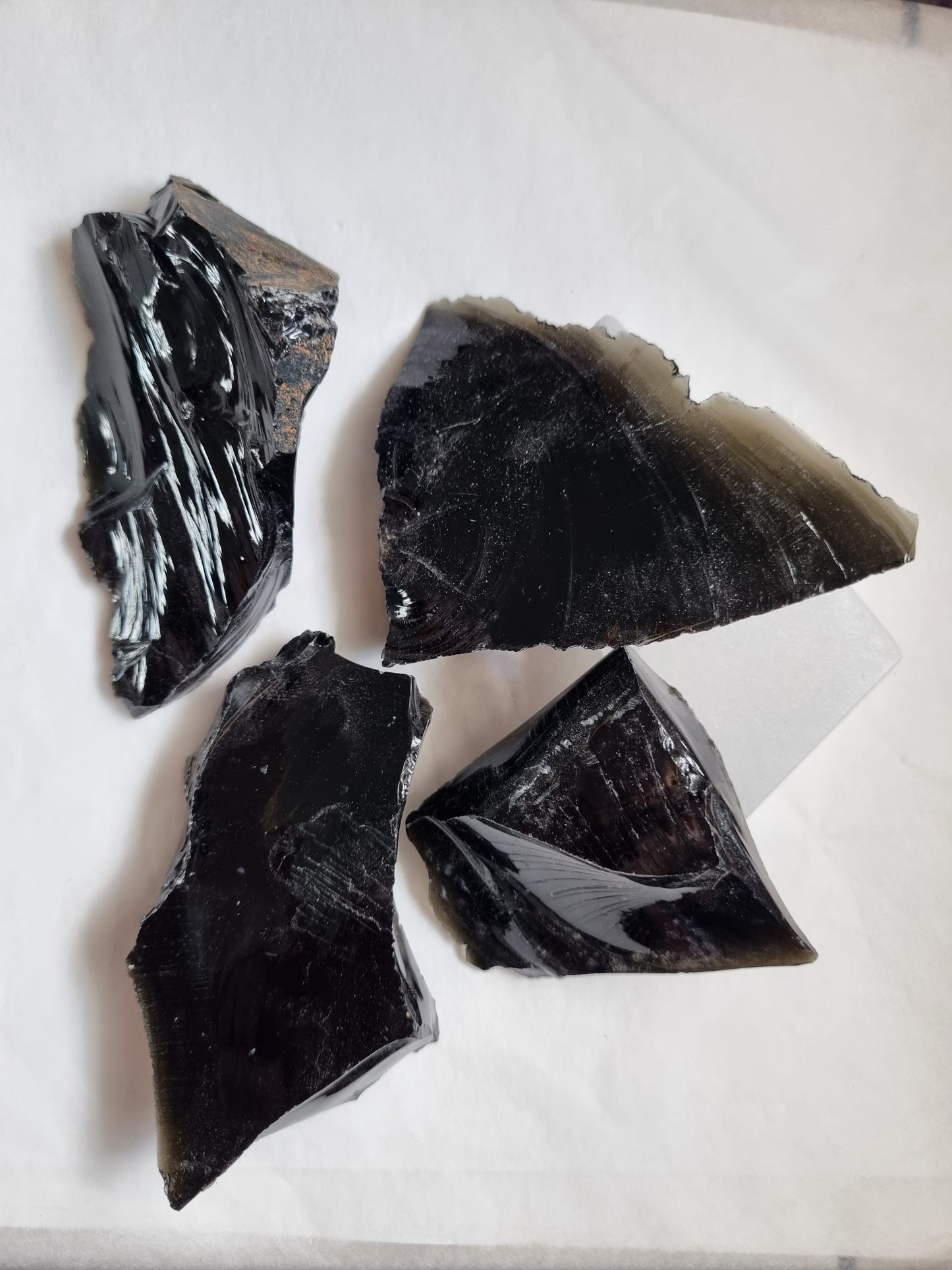 Raw Black Obsidian