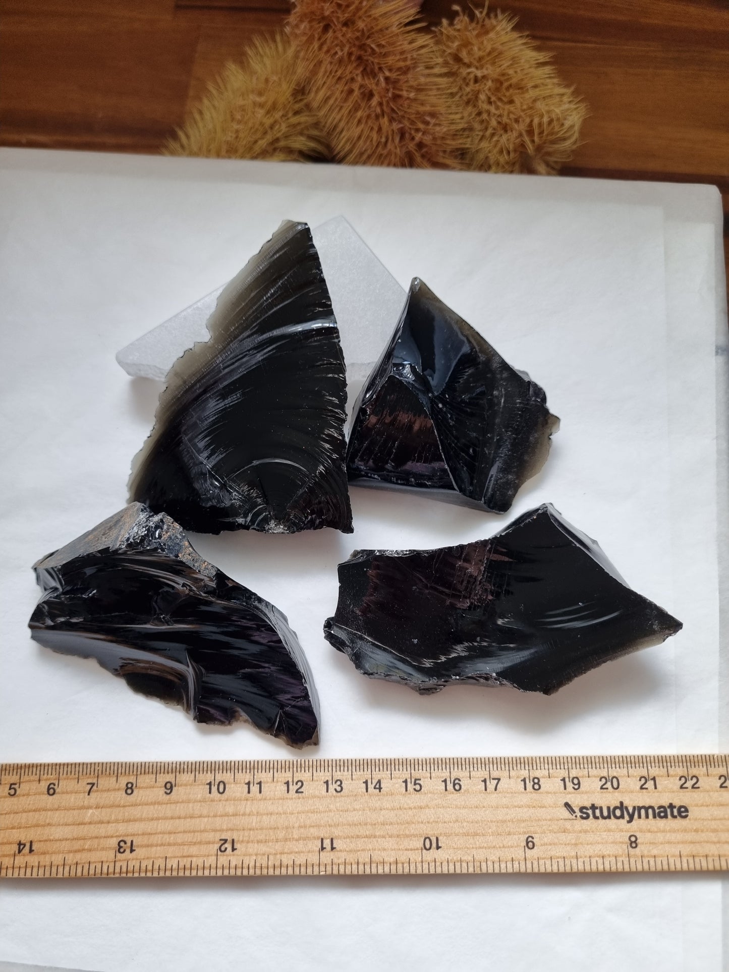 Raw Black Obsidian