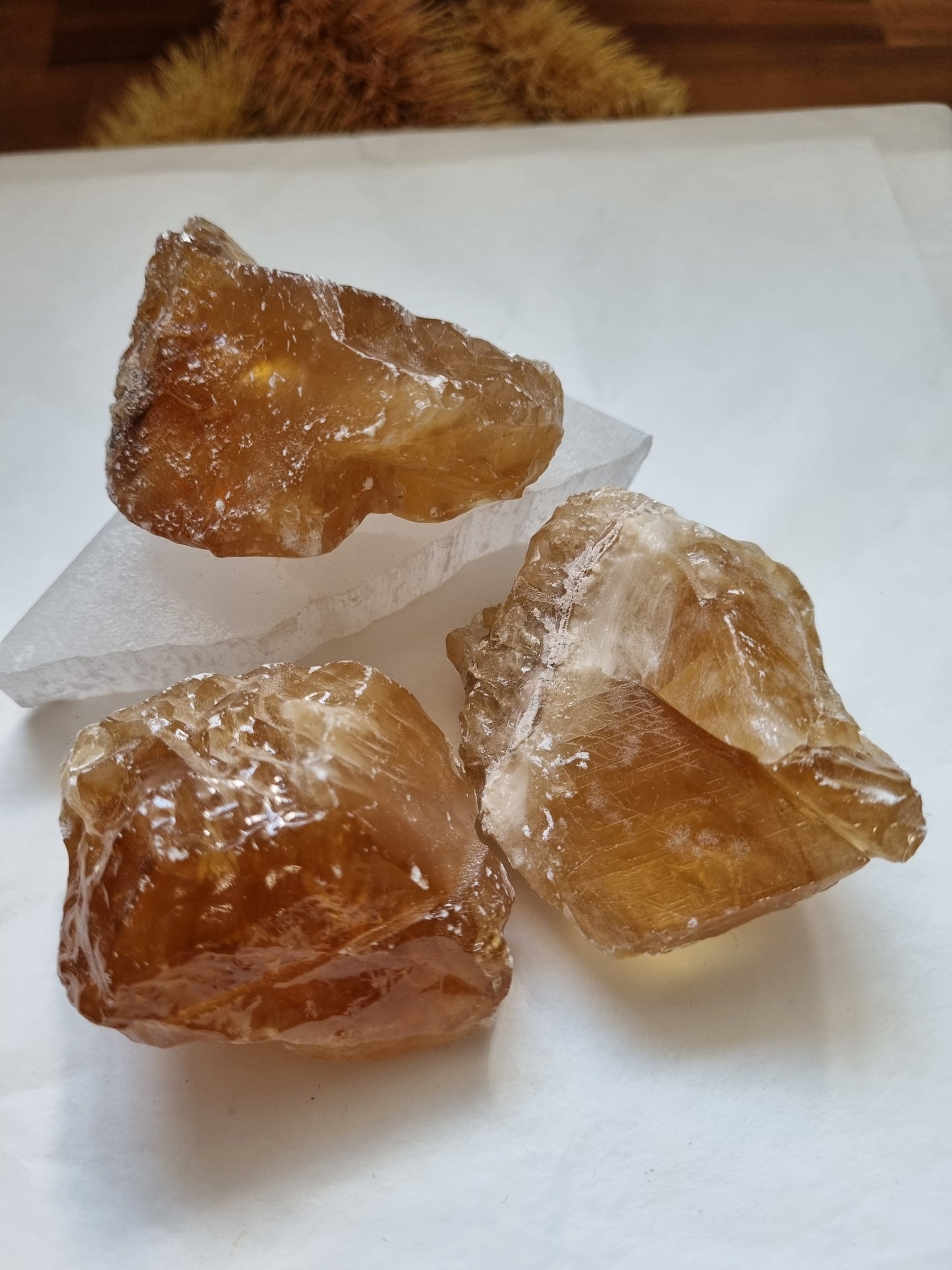 Small Raw Honey Calcite Chunk