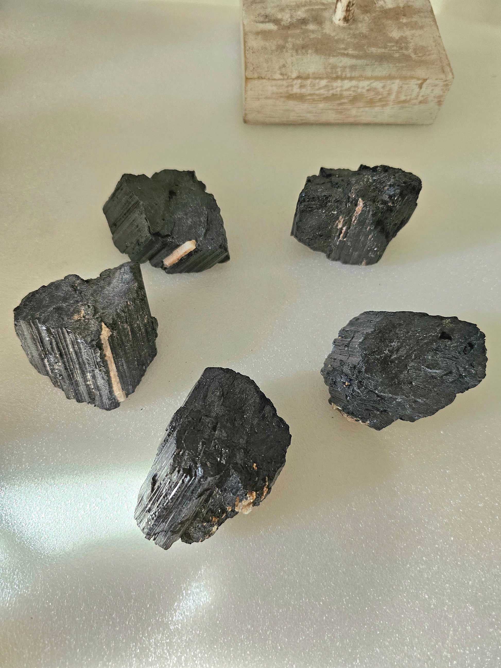 Raw Black Tourmaline with Mica