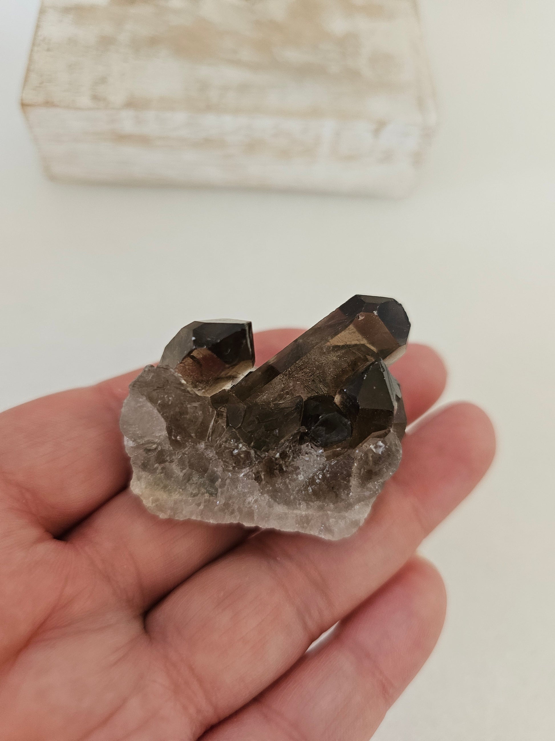 Smoky Quartz Cluster / Grounding crystal