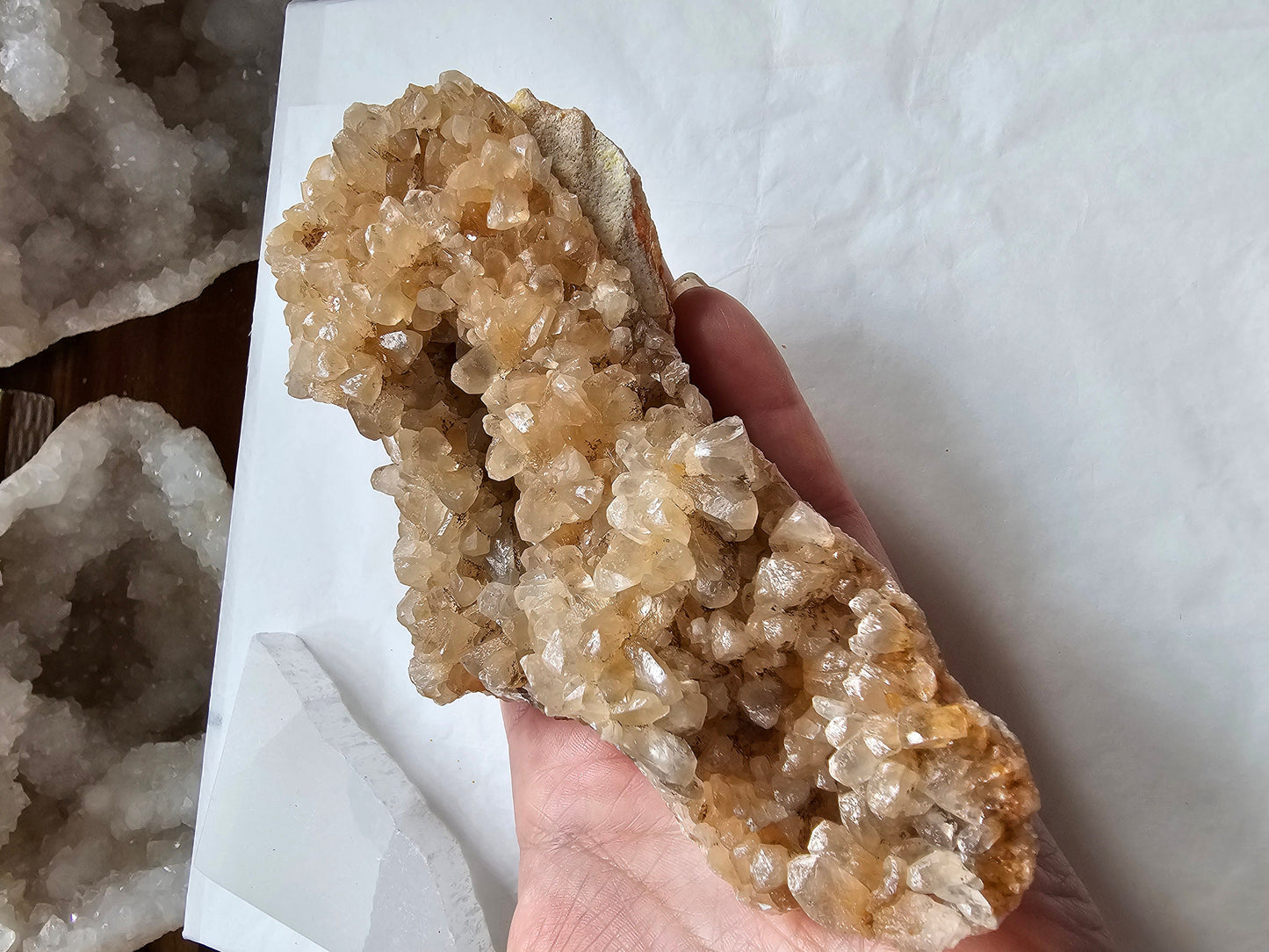 Dog tooth Calcite cluster 490g
