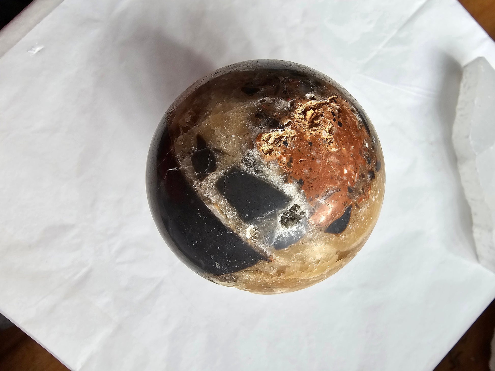 Rare Brecciated Aragonite spheres