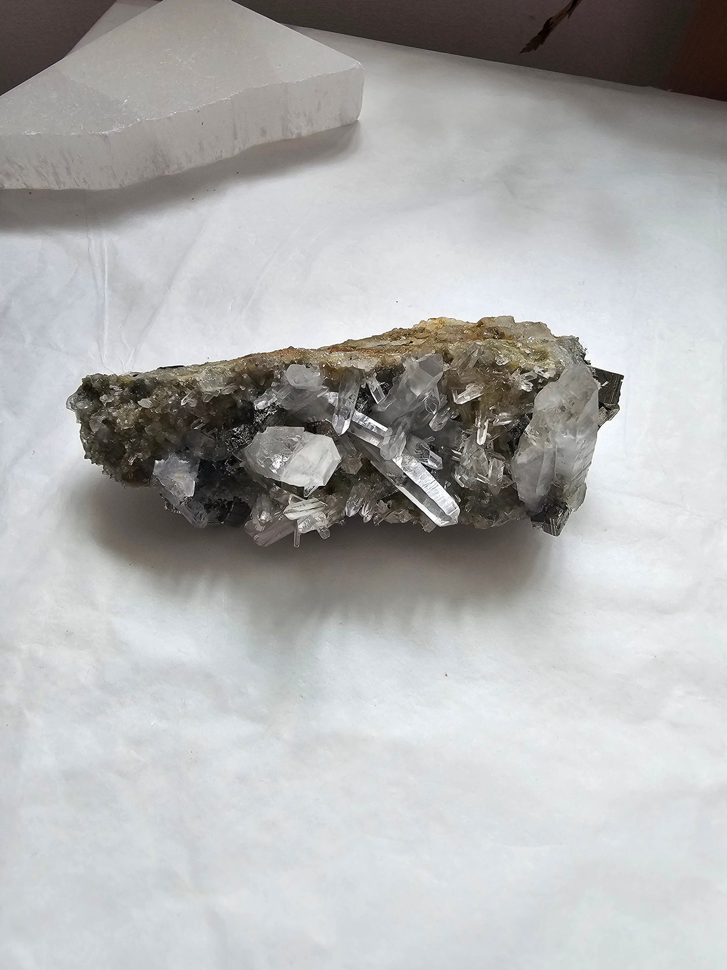 Pyrite w/ Quartz points Cluster - indonesian