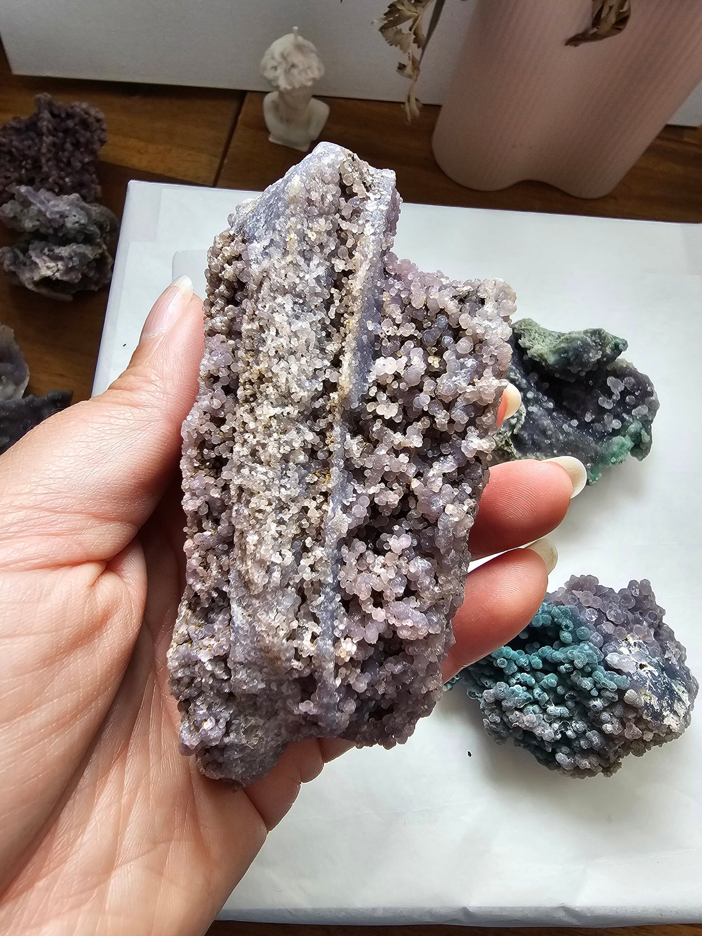 Grape Agate clusters - Sparkly - Large - Indonesia