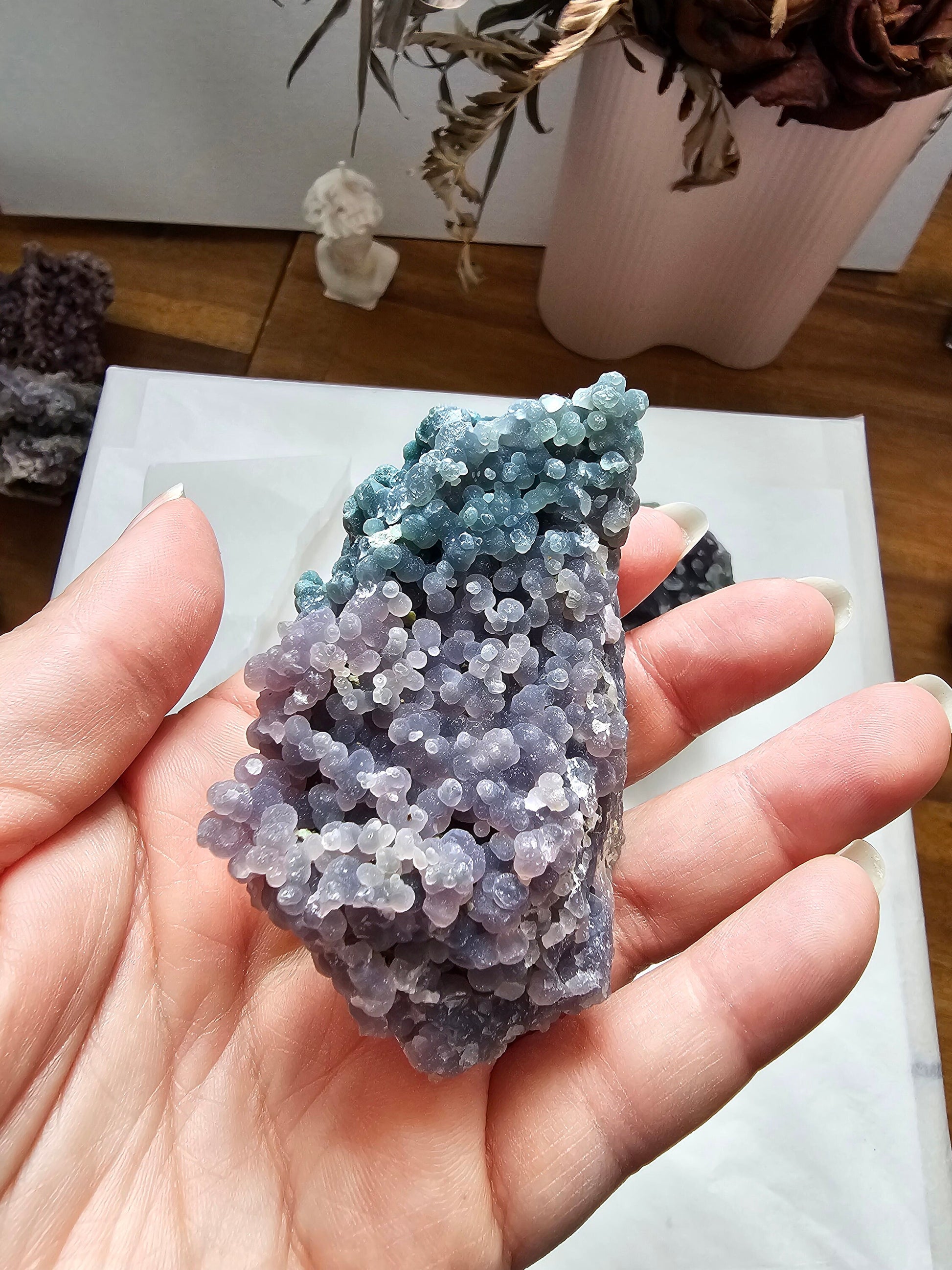 Grape Agate clusters - Sparkly - Large - Indonesia