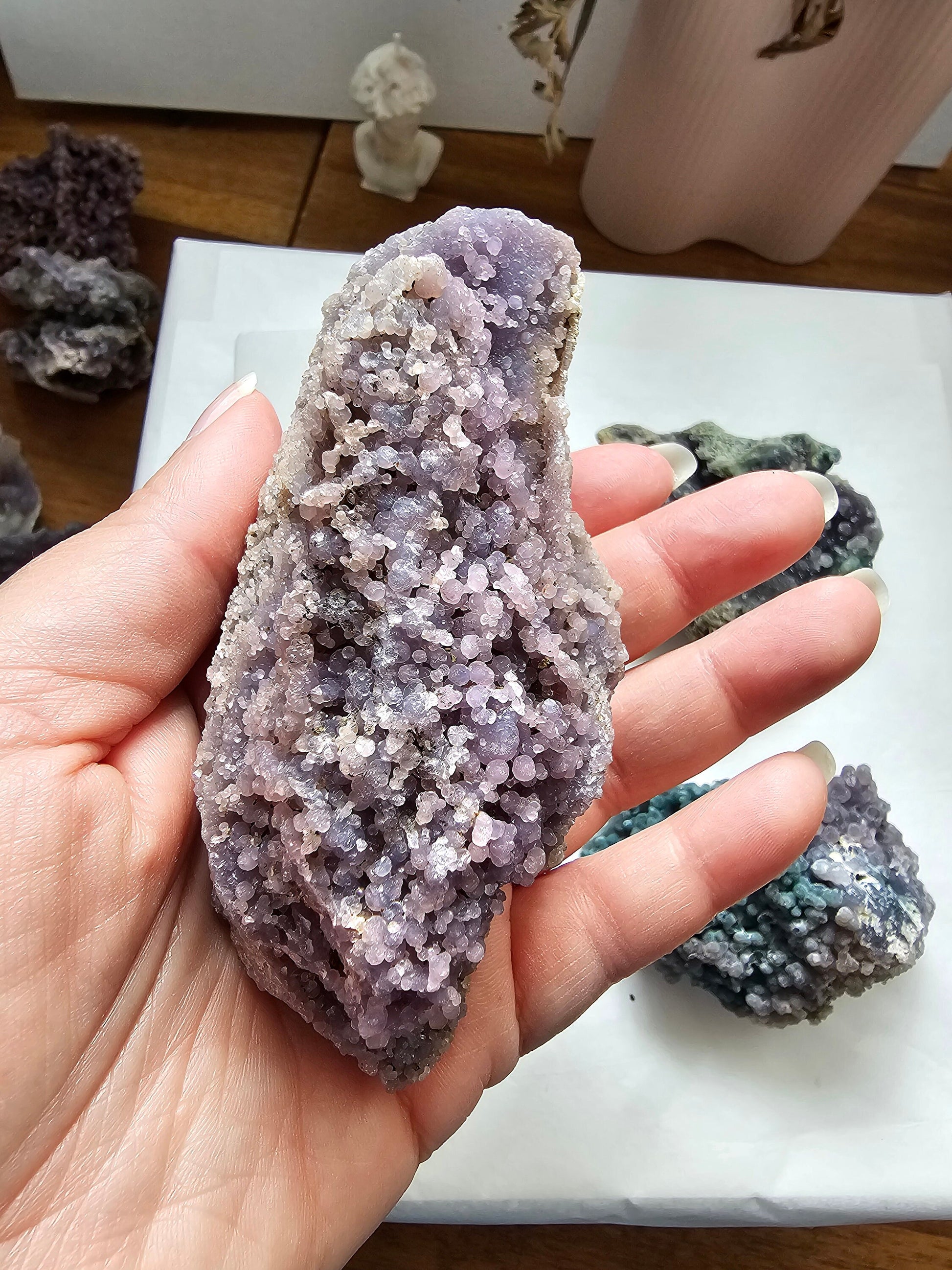 Grape Agate clusters - Sparkly - Large - Indonesia