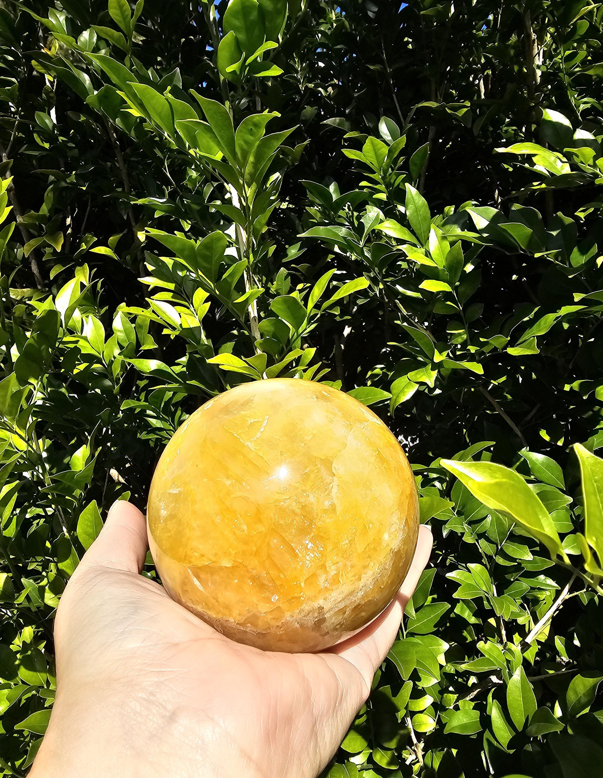 9cm Golden Healer Quartz Sphere / 1.2kg