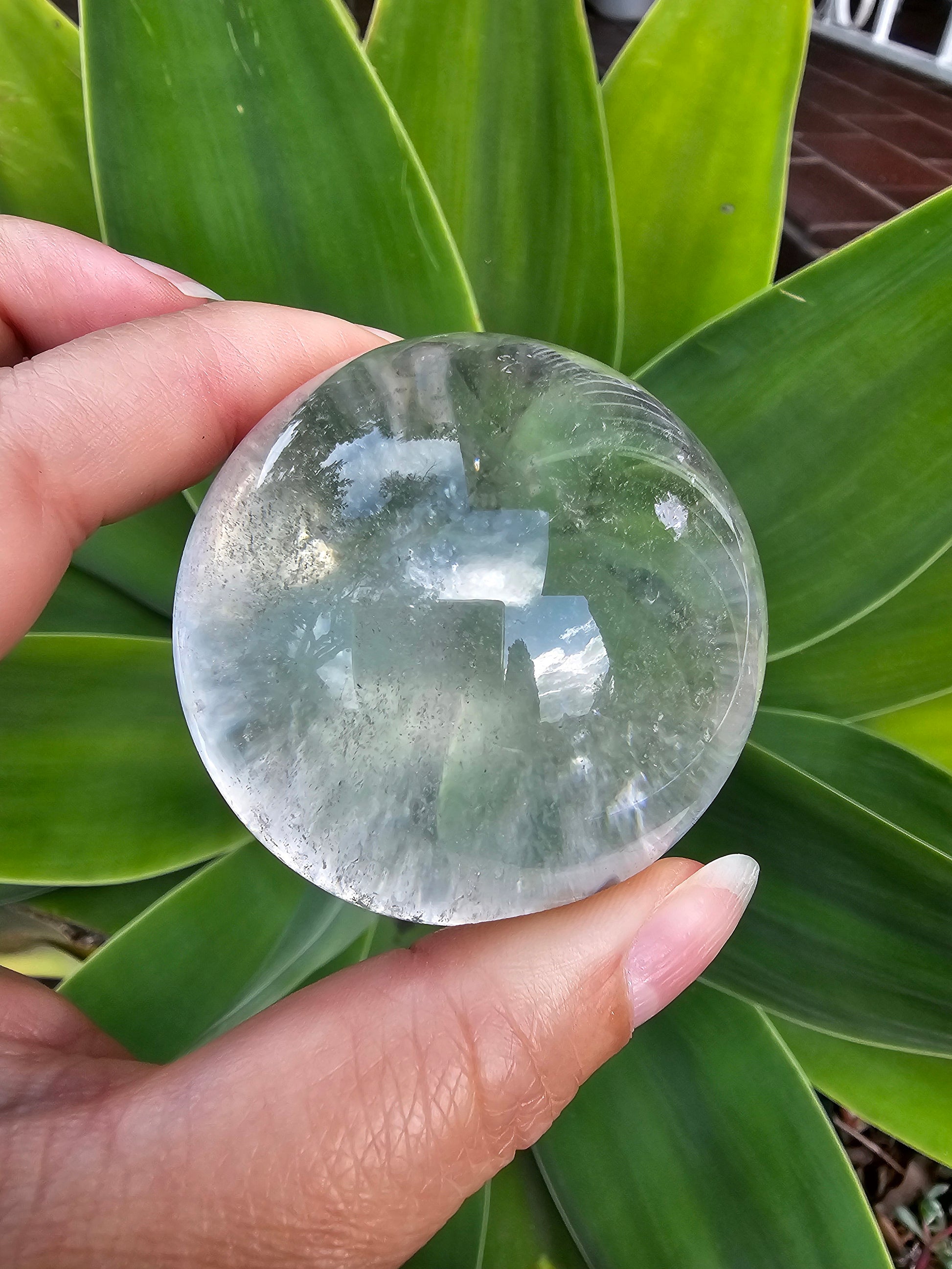 Lemurian Clear Quartz Sphere from Brazil 6cm / High quality