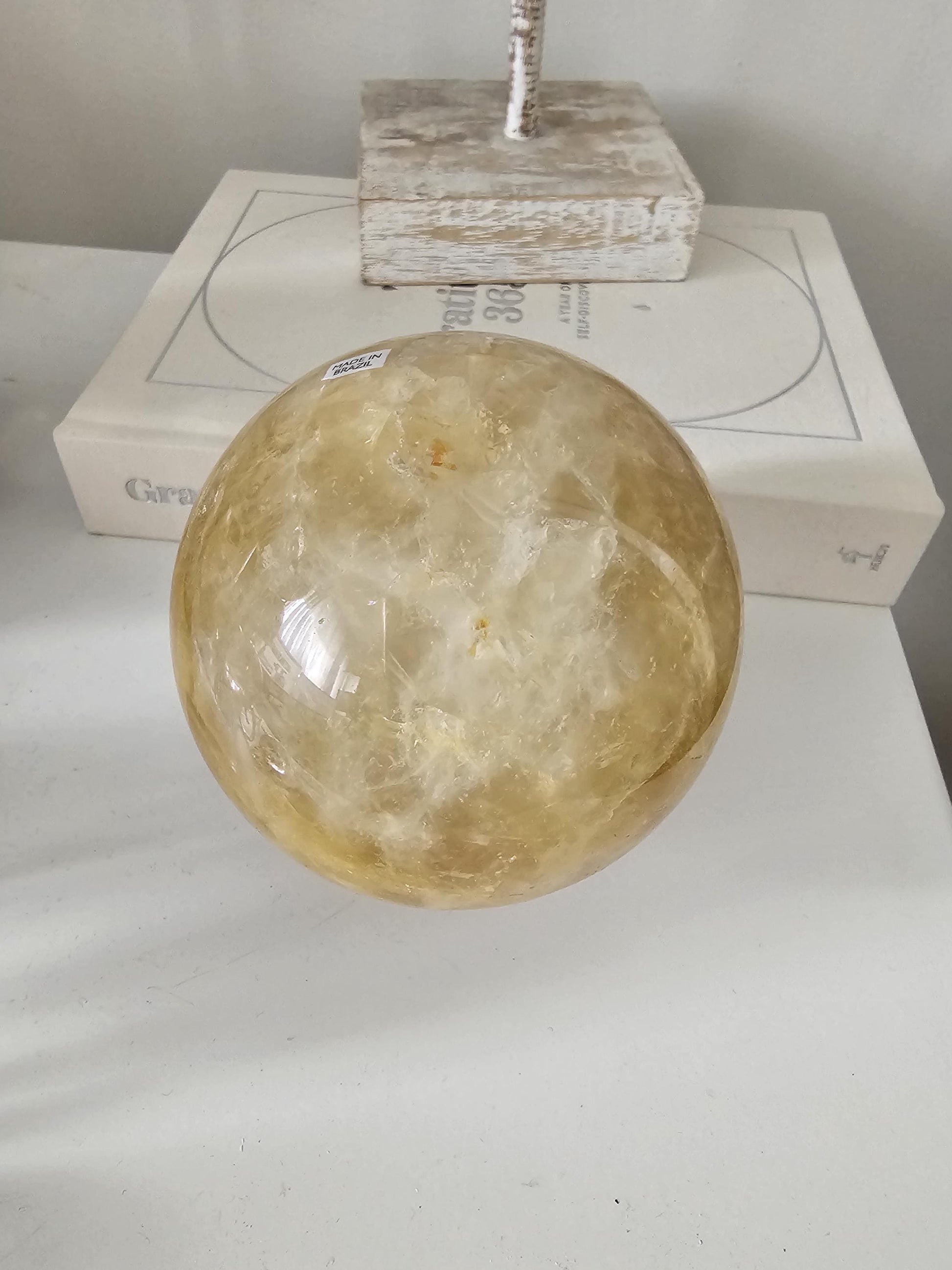 9cm Golden Healer Quartz Sphere / 1.2kg