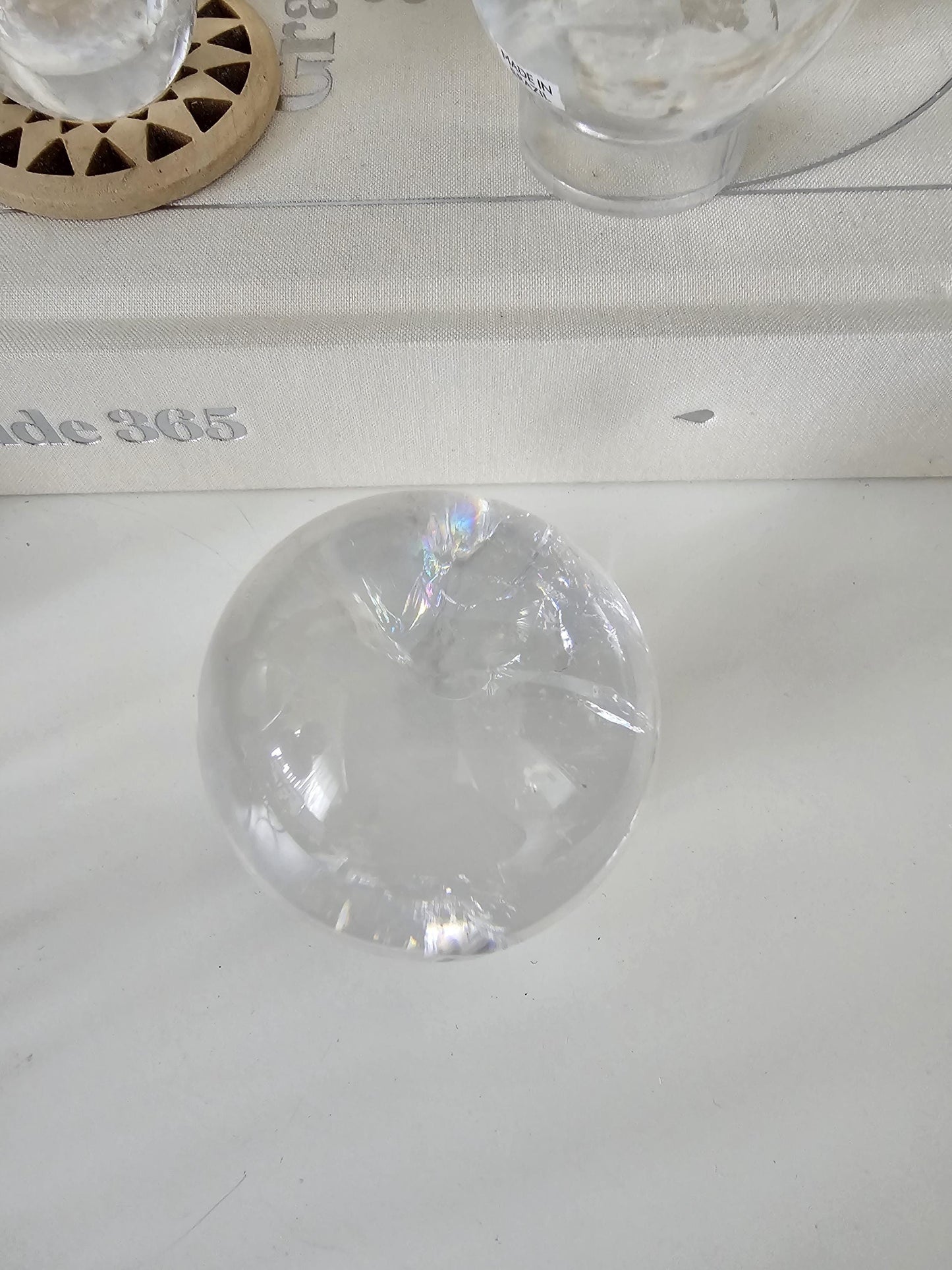 Lemurian Clear Quartz Sphere from Brazil 6cm / High quality