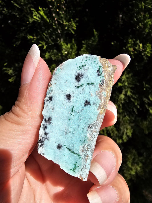 Druzy raw chrysocolla