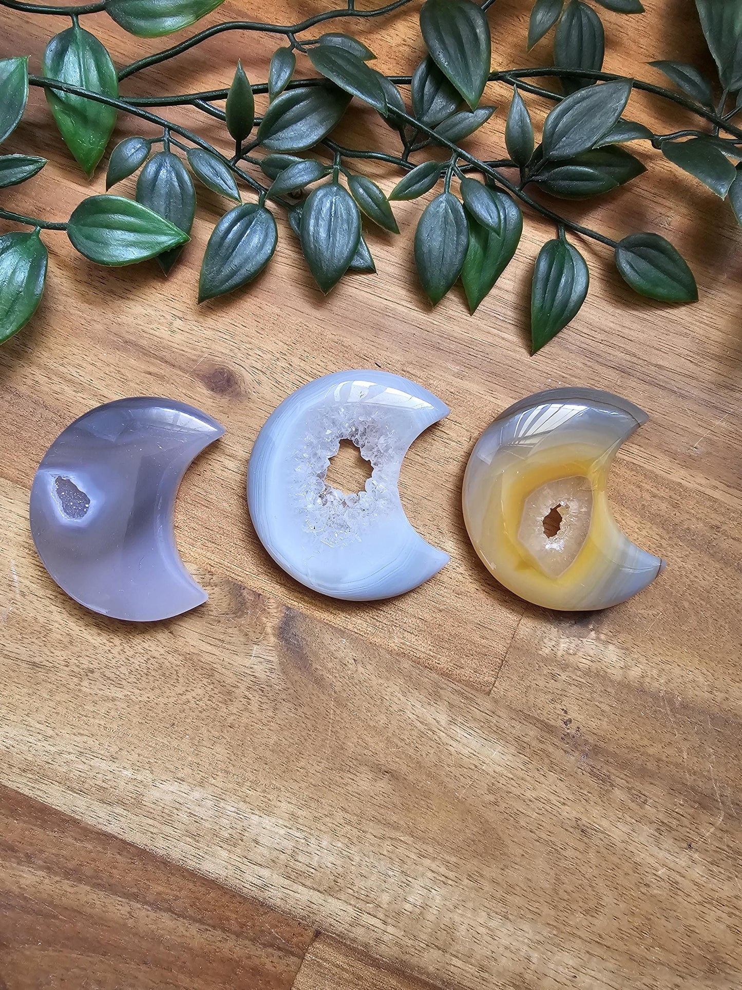 druzy Agate moon