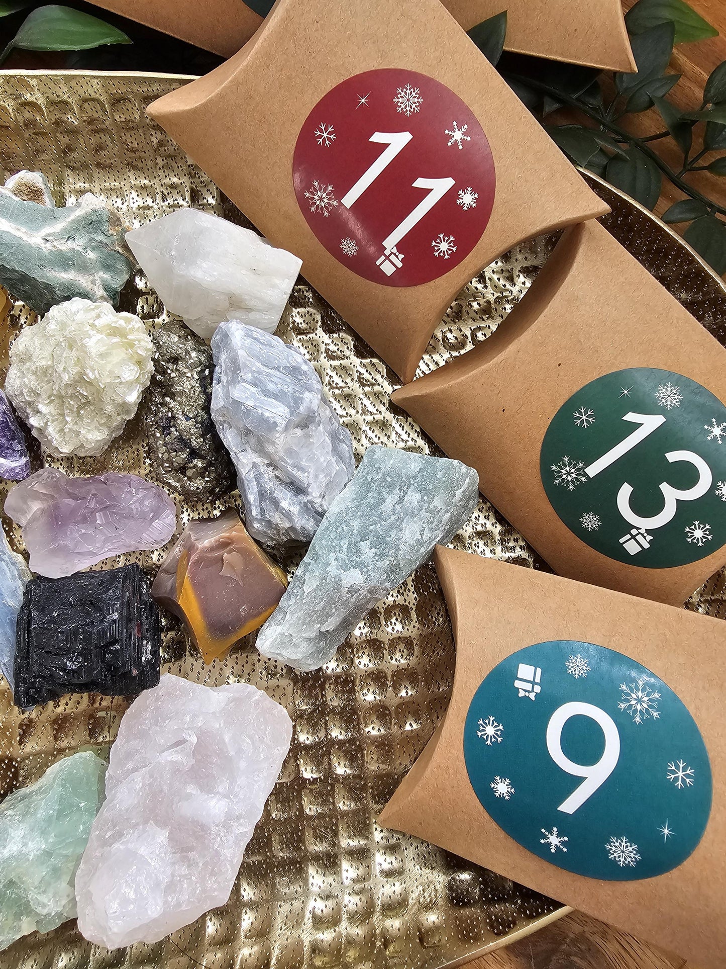 12 - 24 Raw Crystal Advent / Mystery box / Christmas Crystal Advent