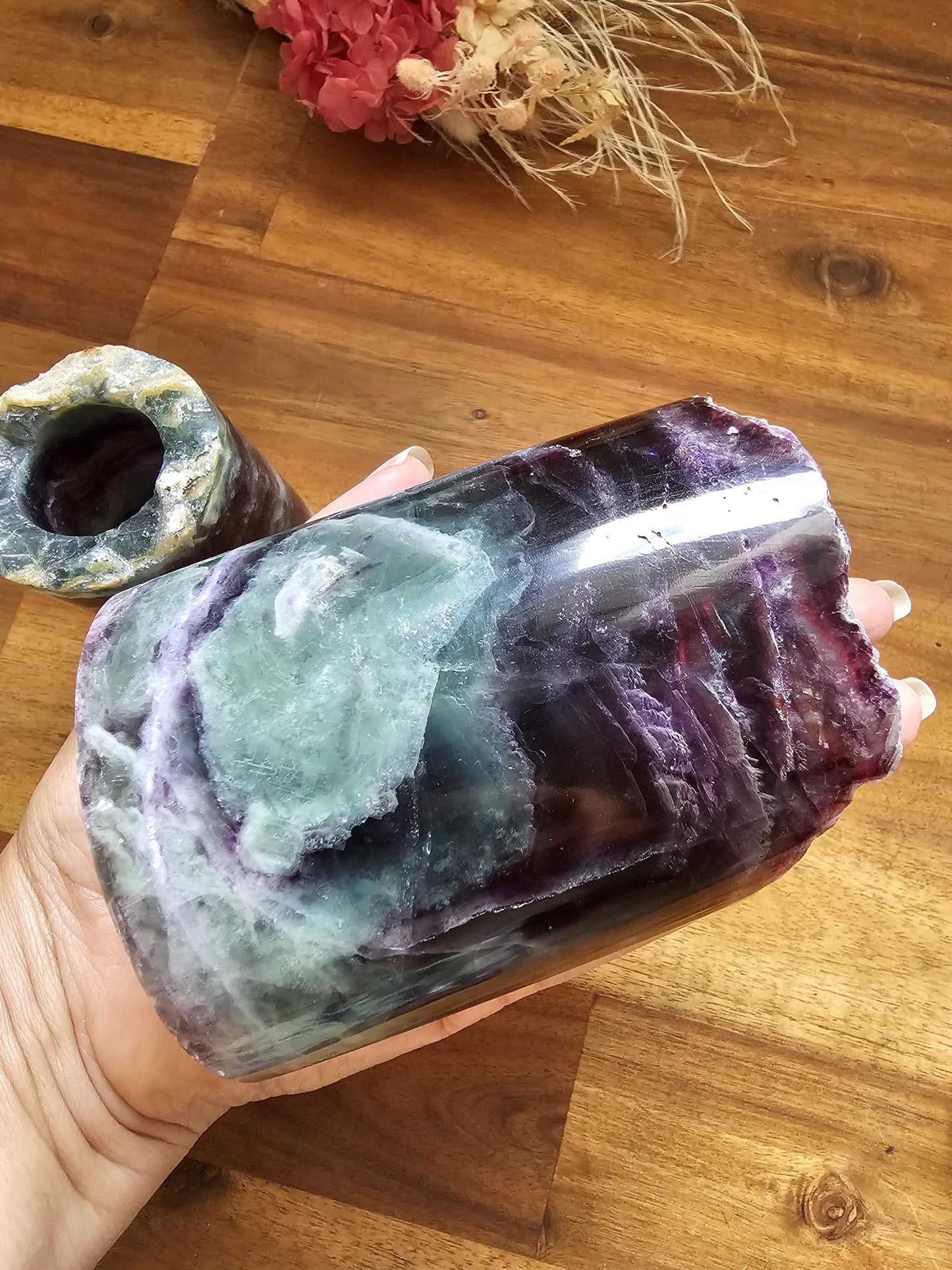 Rainbow Fluorite Lamps / Night light / bedside light