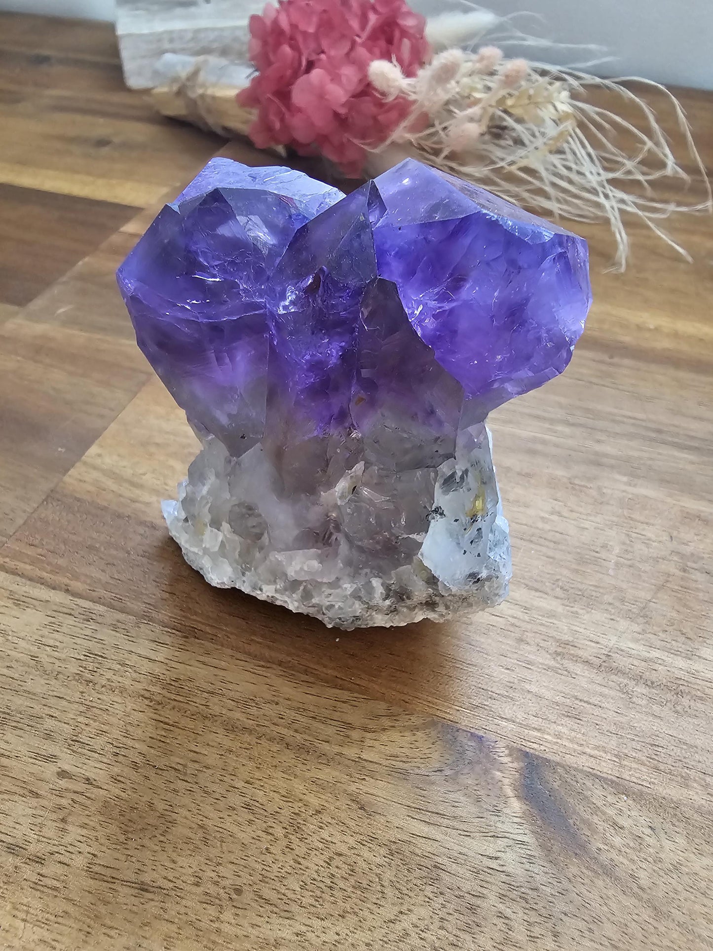 Amethyst triple point / cluster from Congo