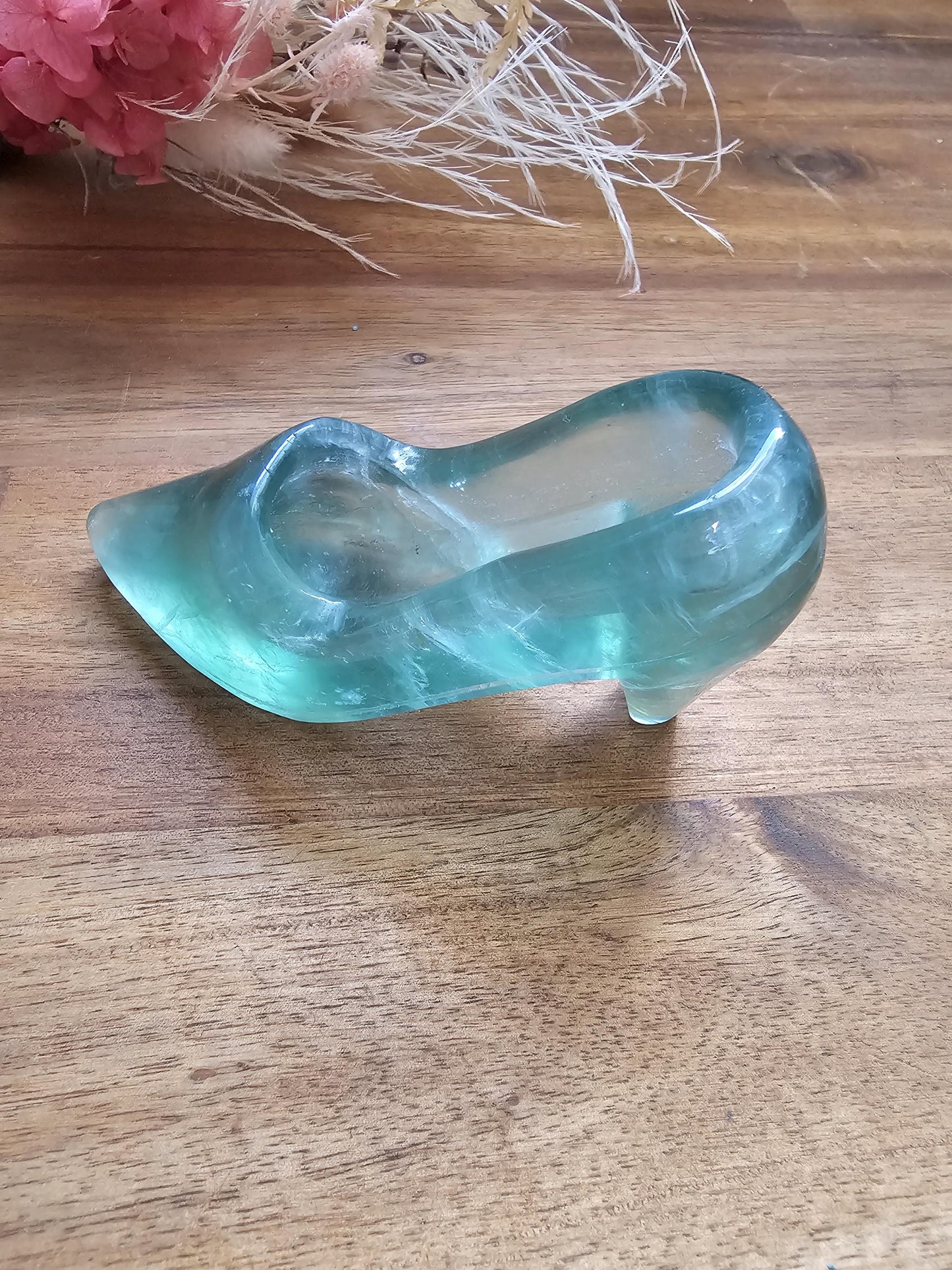 Green Fluorite heel / Cinderella slipper