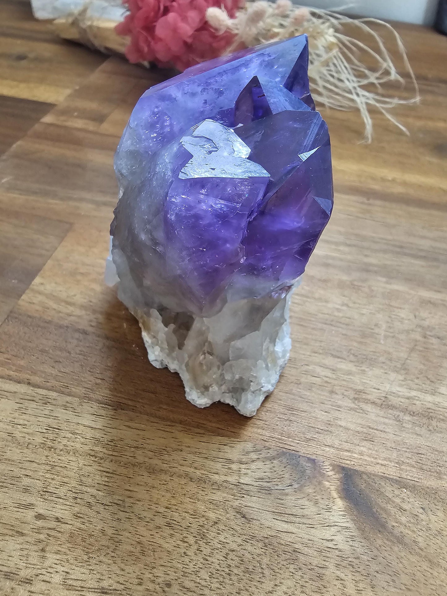 Amethyst triple point / cluster from Congo