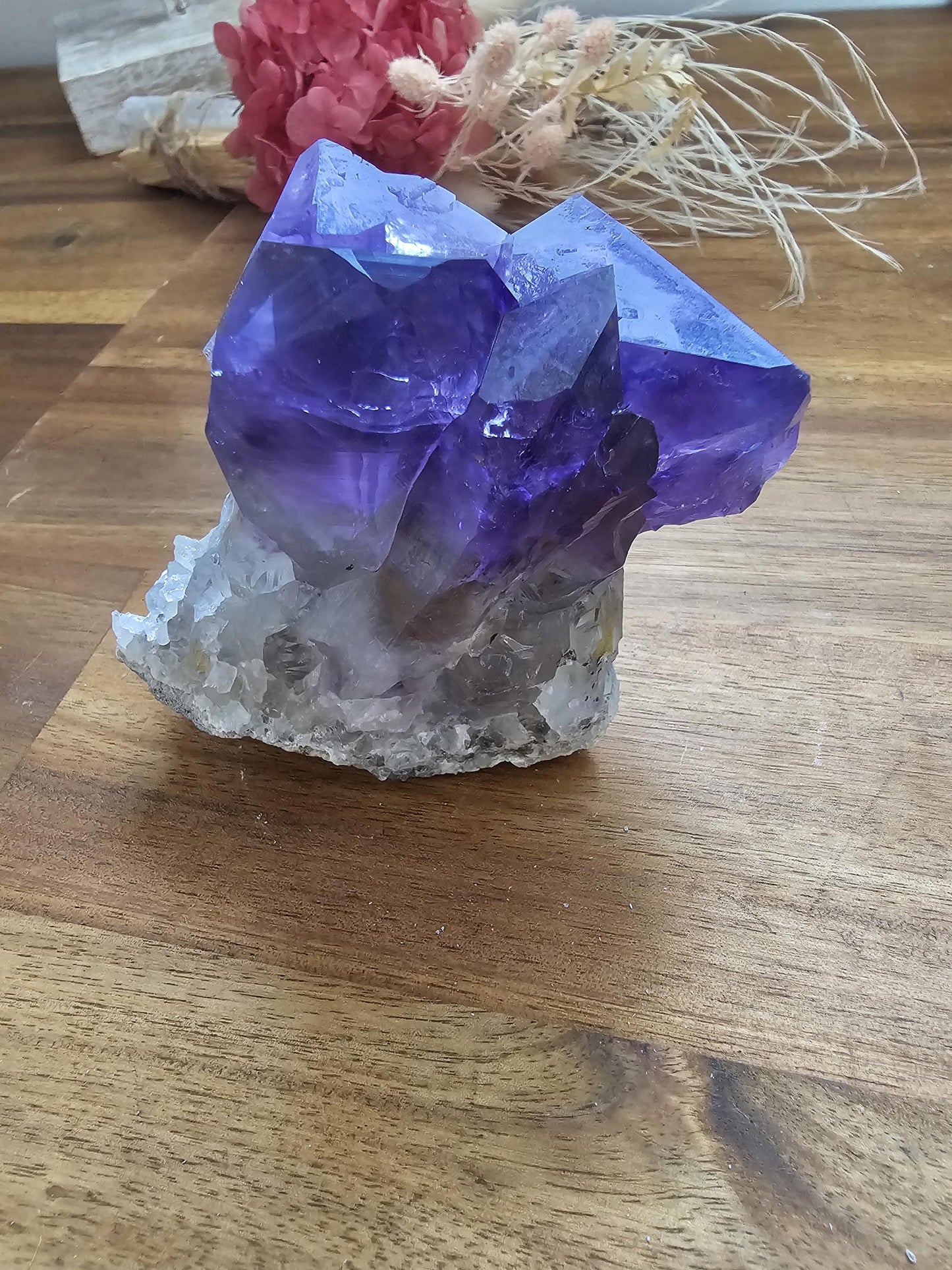 Amethyst triple point / cluster from Congo