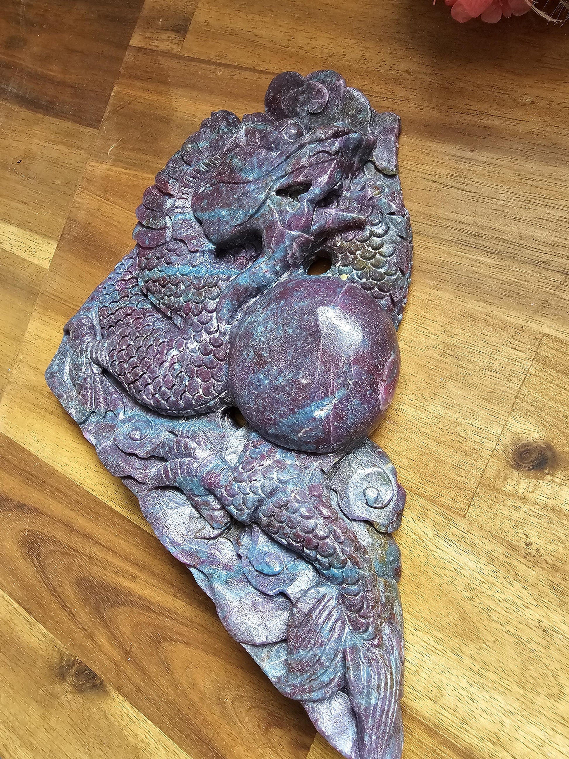 Ruby Fuchsite Kyanite Dragon / Statement piece 1.6kg