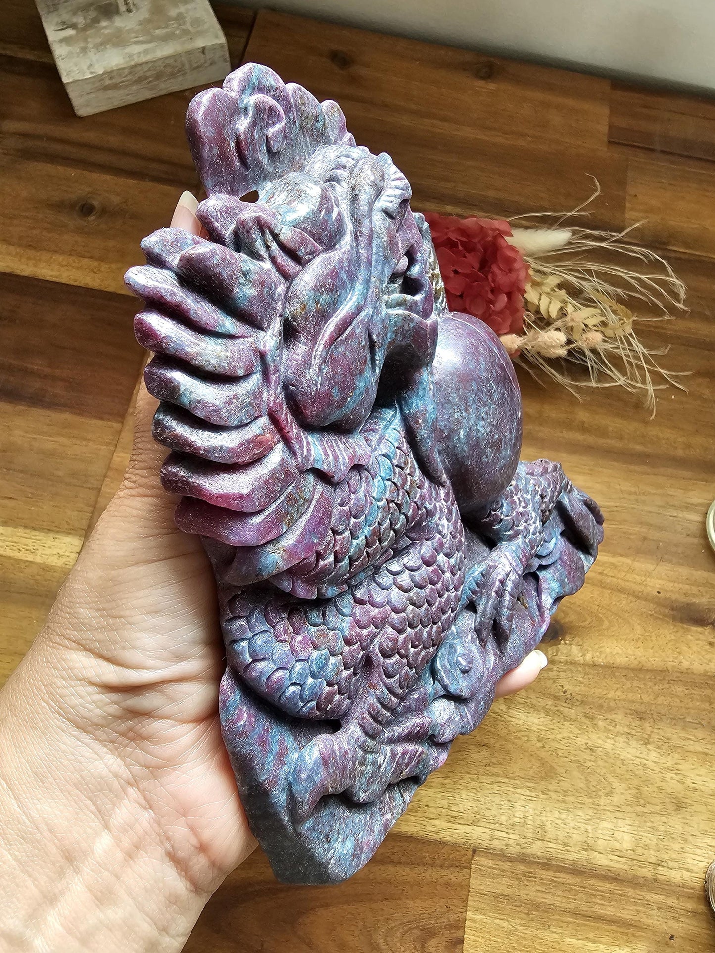 Ruby Fuchsite Kyanite Dragon / Statement piece 1.6kg