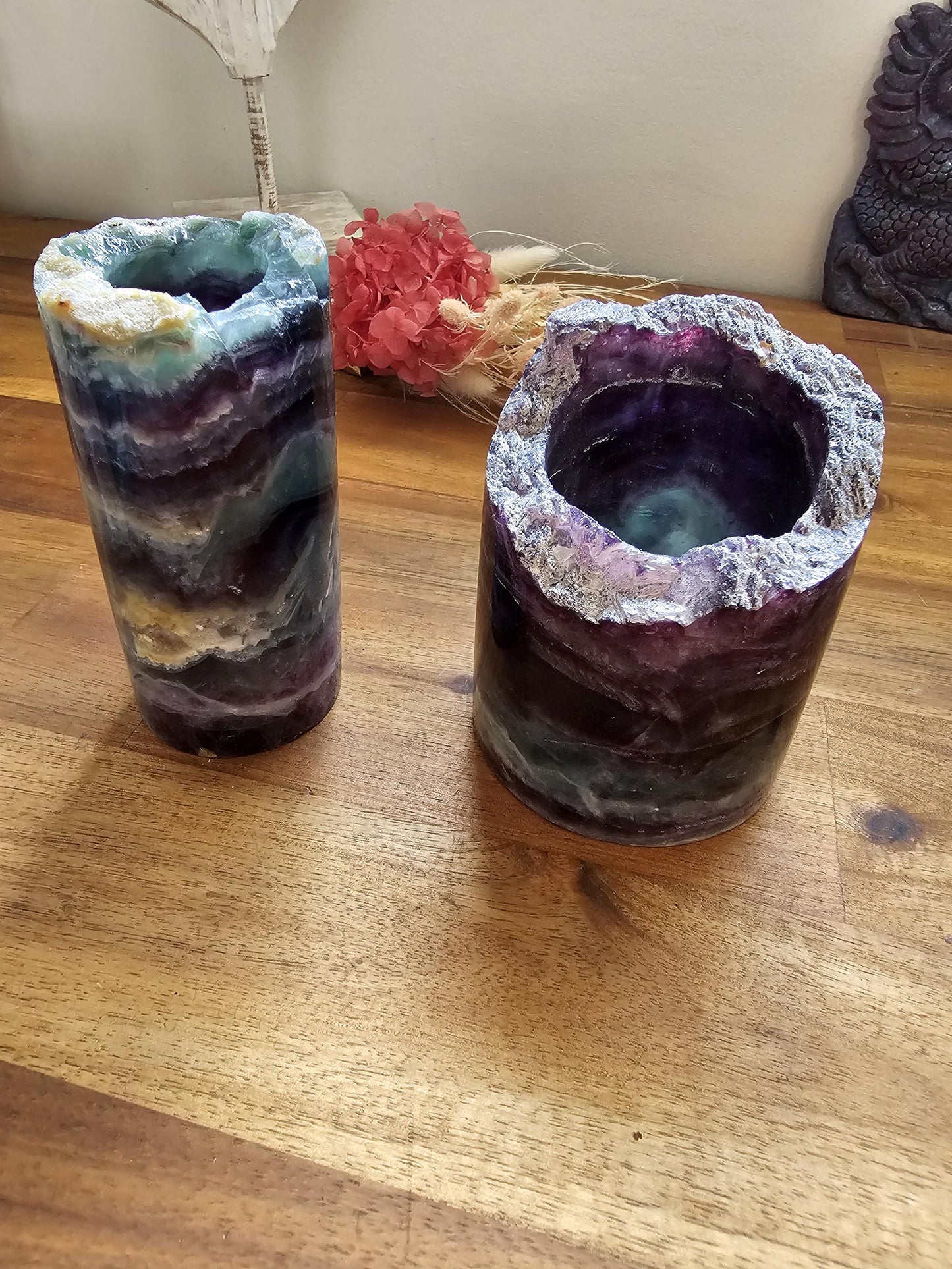 Rainbow Fluorite Lamps / Night light / bedside light