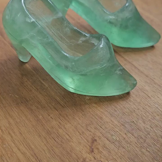 Green Fluorite heel / Cinderella slipper