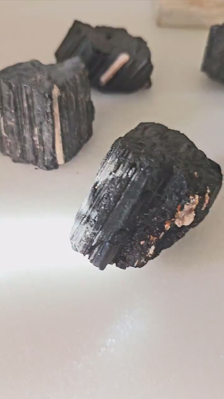 Raw Black Tourmaline with Mica