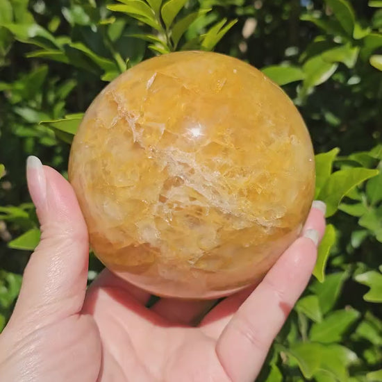 9cm Golden Healer Quartz Sphere / 1.2kg