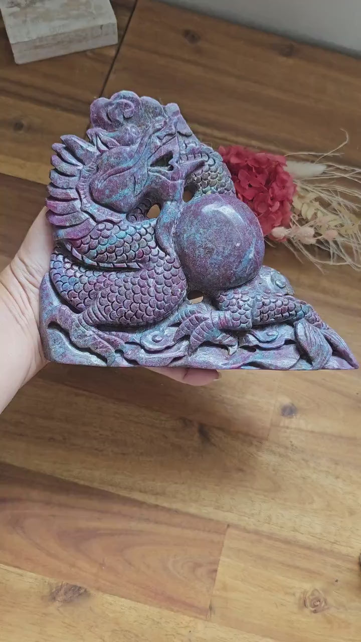 Ruby Fuchsite Kyanite Dragon / Statement piece 1.6kg