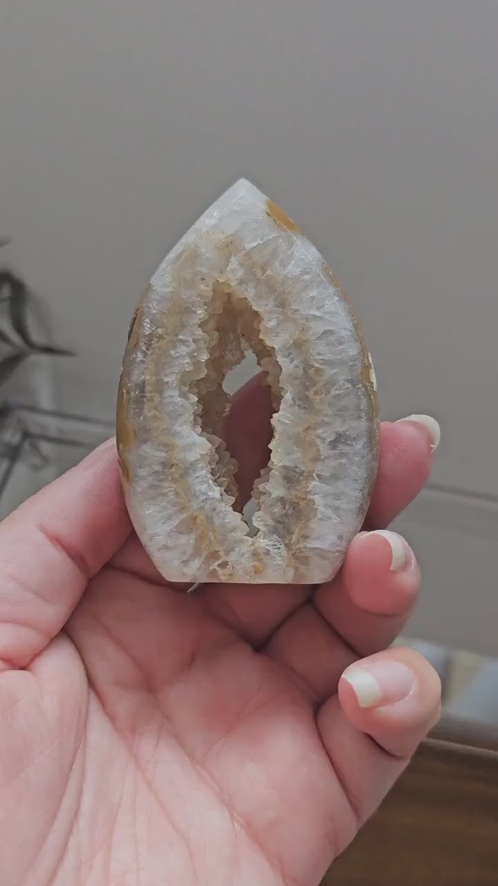 Druzy Agate Flame / freeform