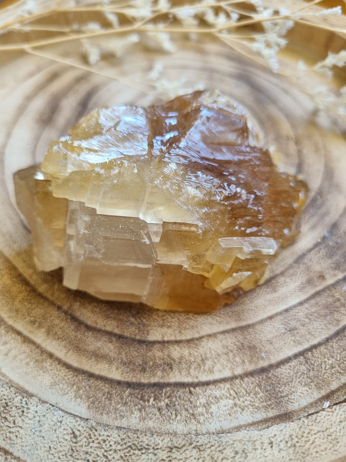 Large Raw Honey Calcite Chunk - Universal Fate