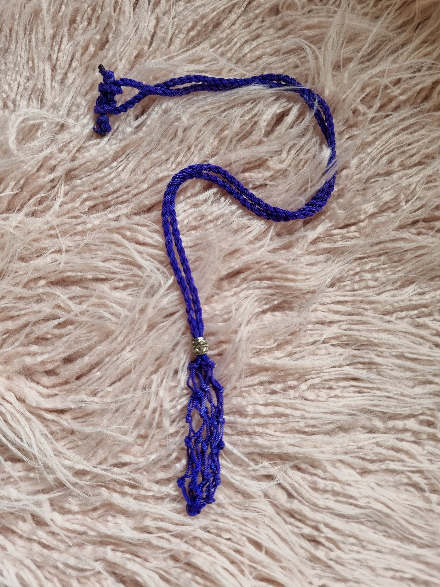 Macrame Necklace - Black, Blue and Purple - Universal Fate