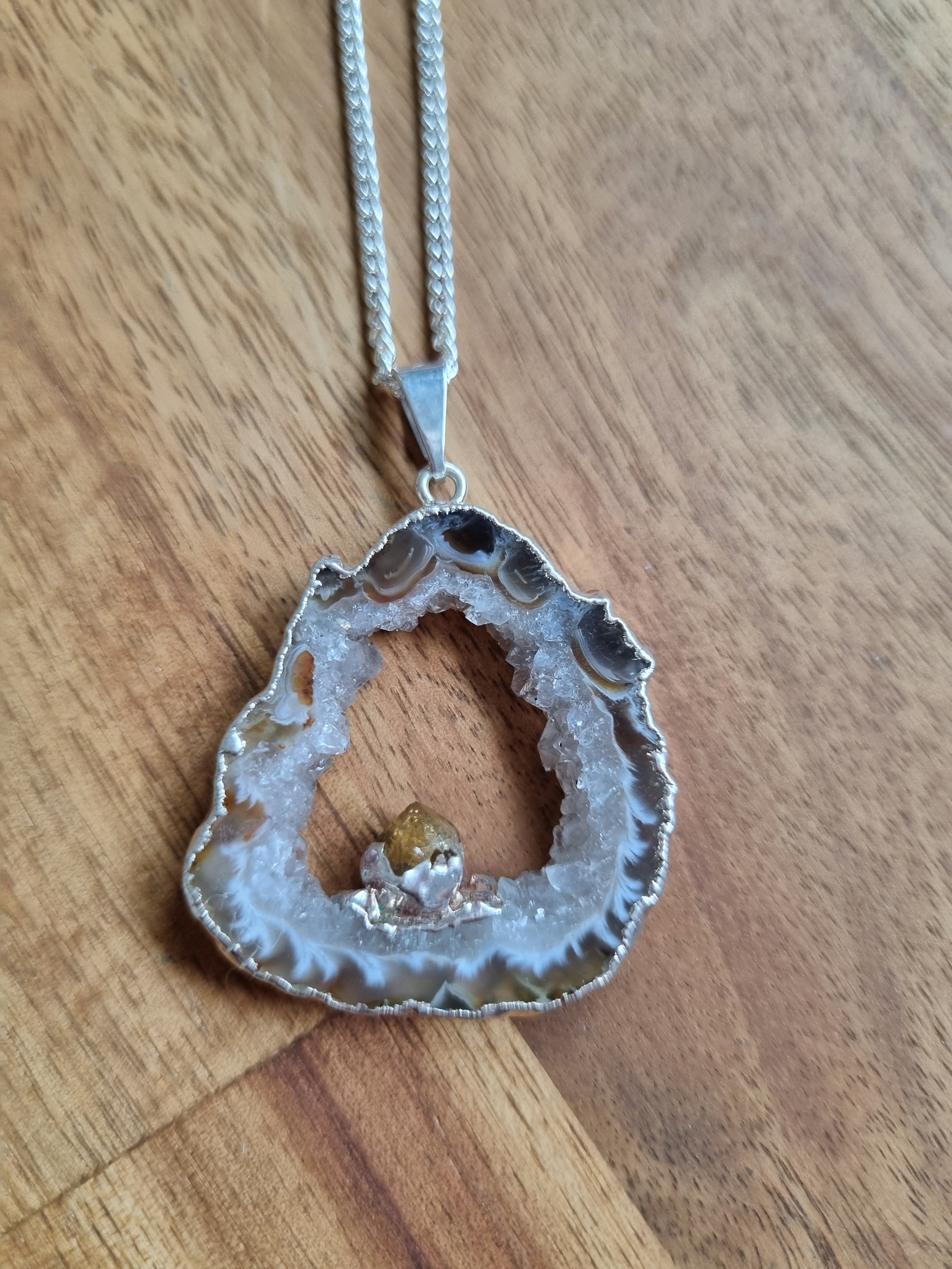 Geode 2024 slice necklace