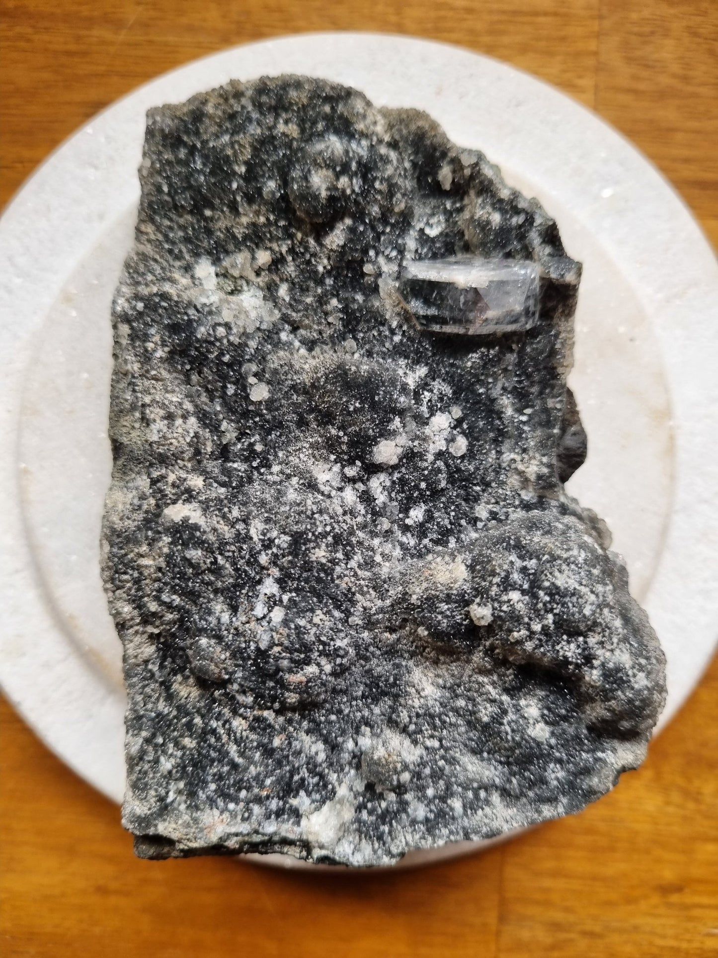 Stunning Black Amethyst With Sparkling Druzy And Apophyllite Inclusion - Universal Fate