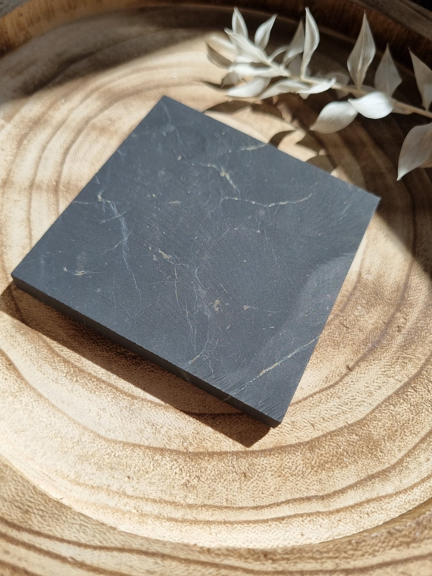 Shungite Square Polished Plate / Tray - Universal Fate