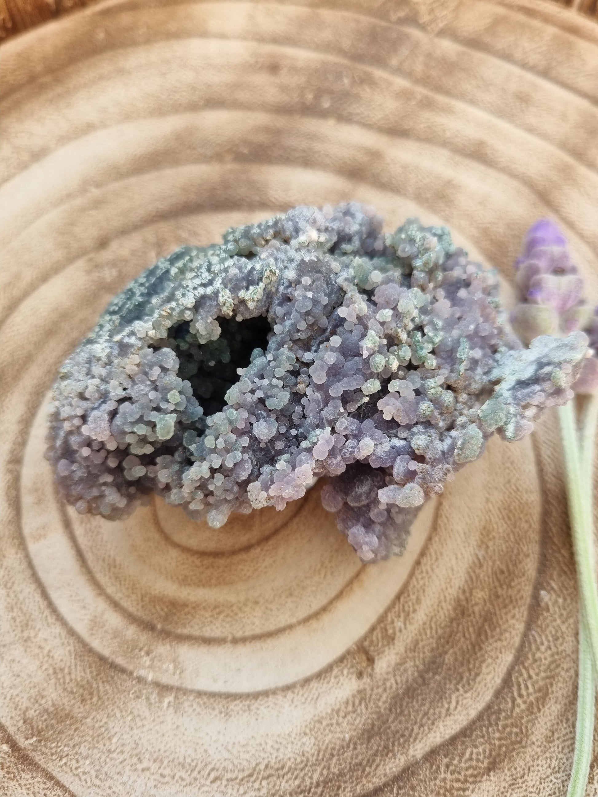 Green Purple Grape Agate Cluster With Micro Grapes - Universal Fate