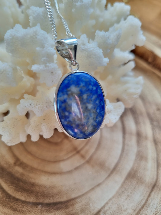 Lapis Lazuli Oval Pendant - Universal Fate