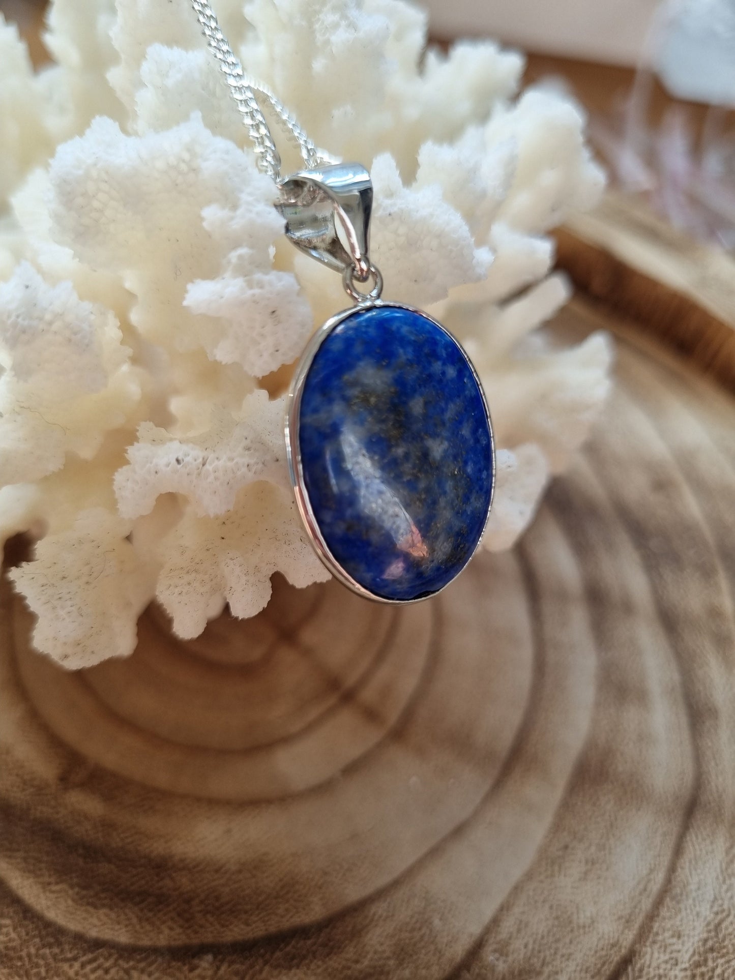 Lapis Lazuli Oval Pendant - Universal Fate