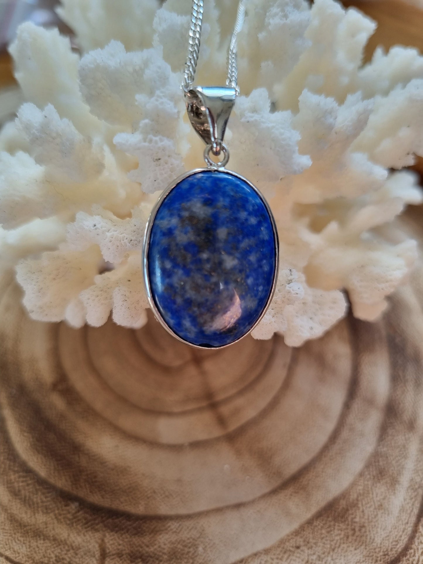 Lapis Lazuli Oval Pendant - Universal Fate