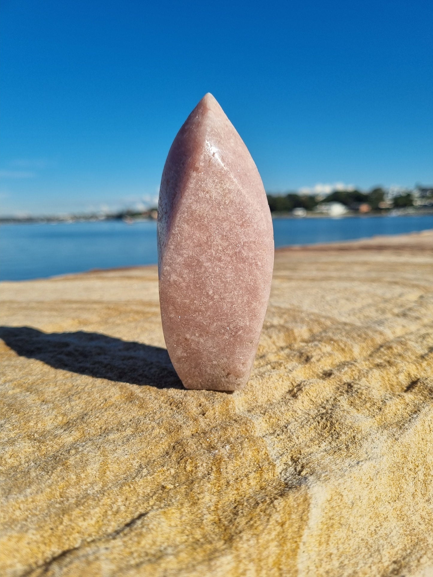 Perfect Pink Amethyst Flame With Druzy Caves / Glittery / 346 grams - Universal Fate