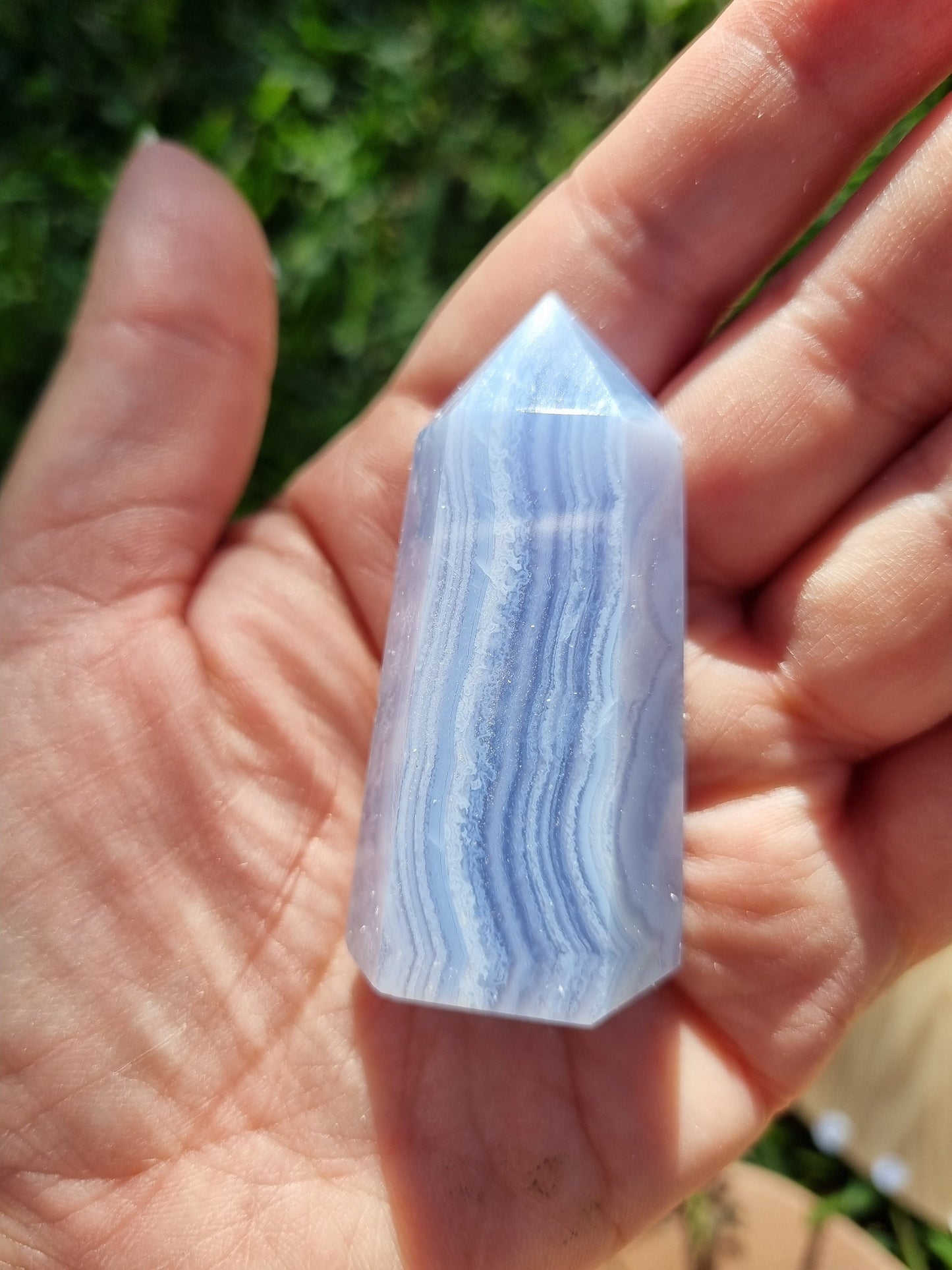 Blue Lace Agate Mini Tower / Generator - Universal Fate