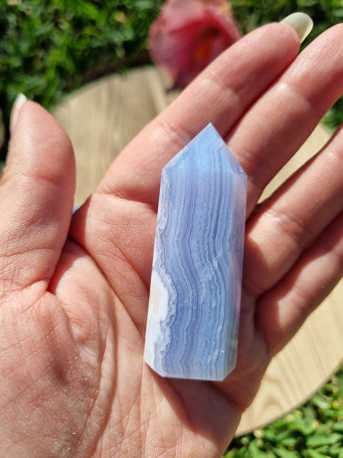 Blue Lace Agate Mini Tower / Generator - Universal Fate