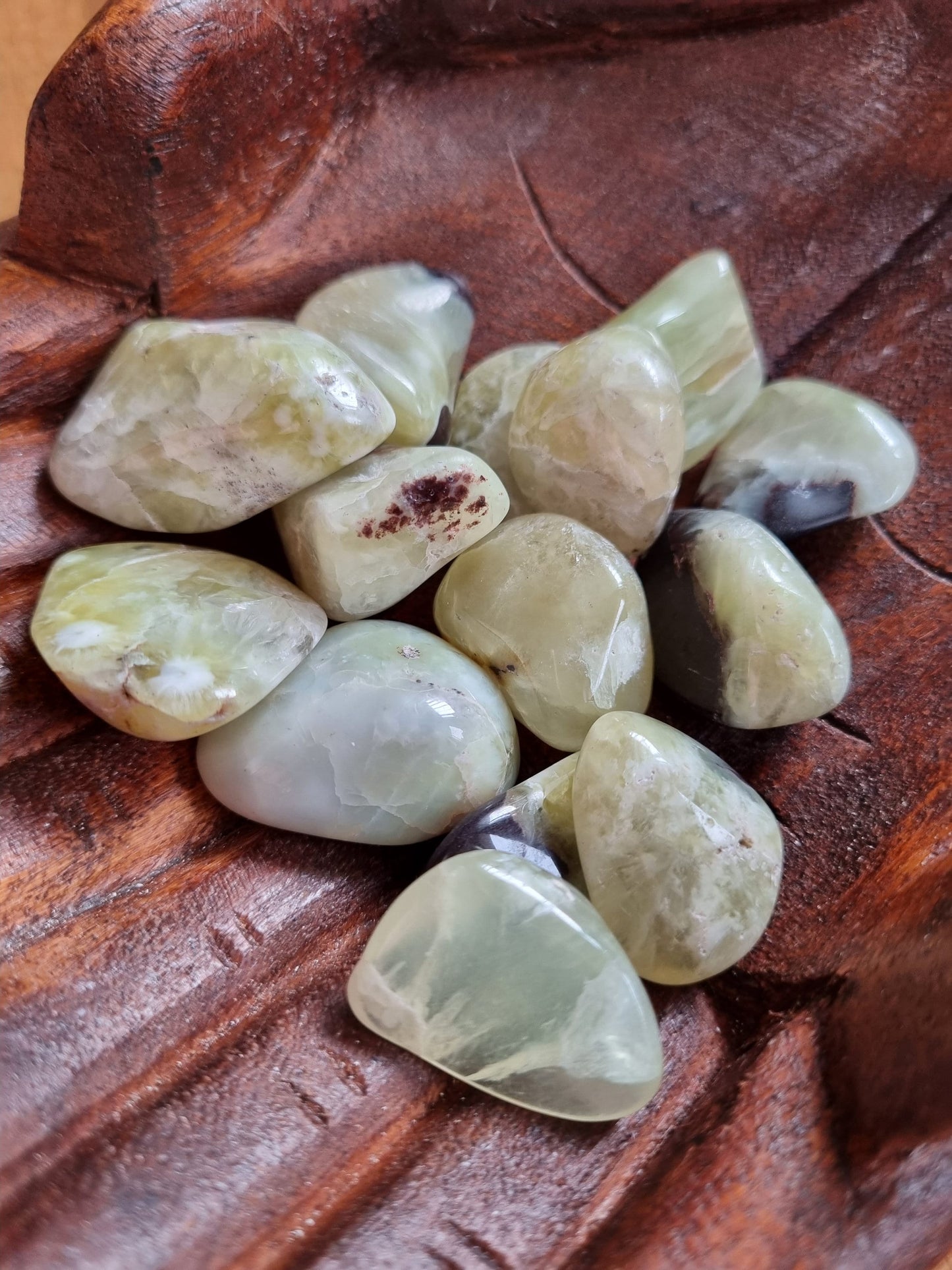 Prehnite Tumble / Polished stone - Universal Fate