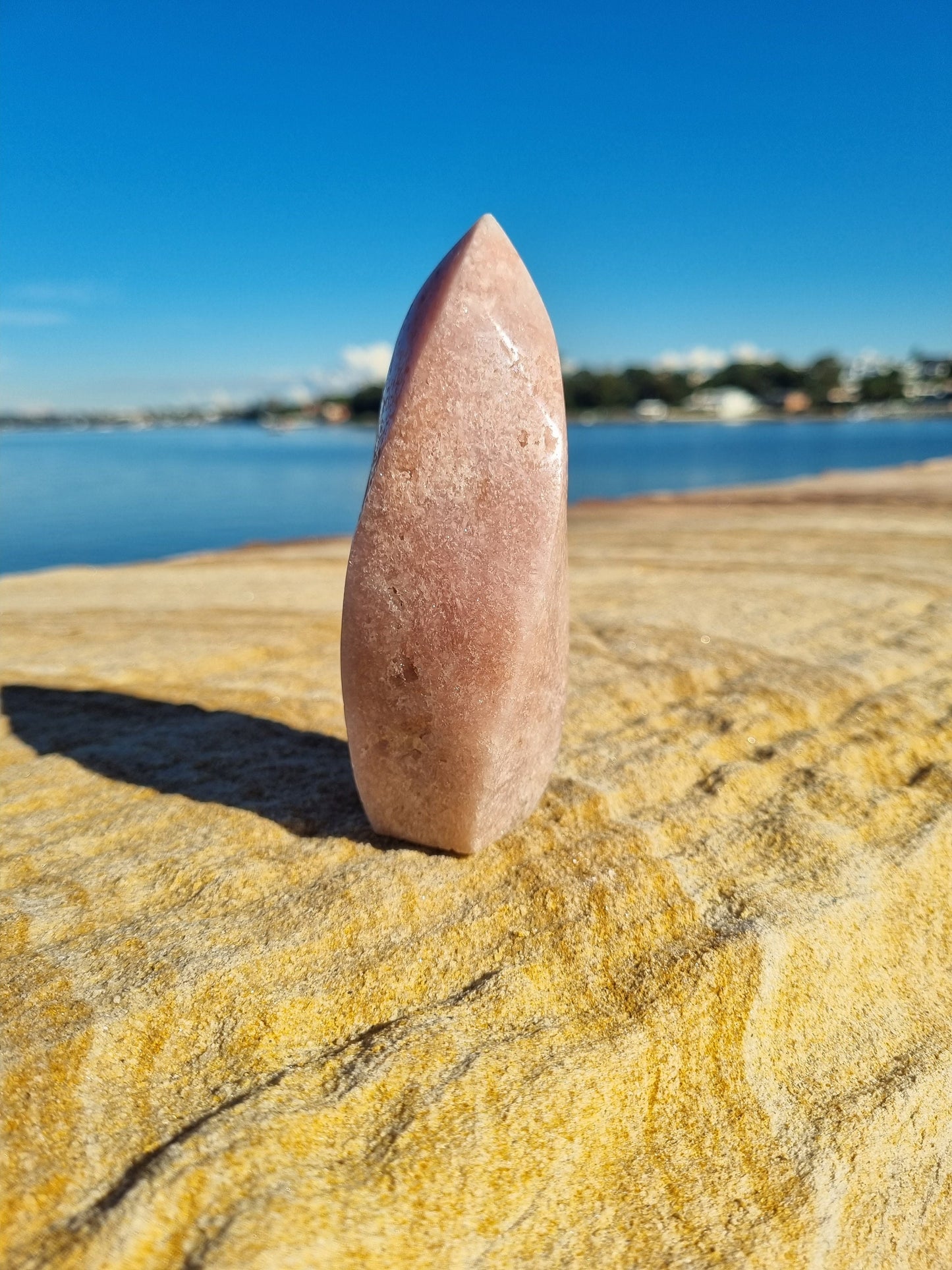 Perfect Pink Amethyst Flame With Druzy Caves / Glittery / 346 grams - Universal Fate