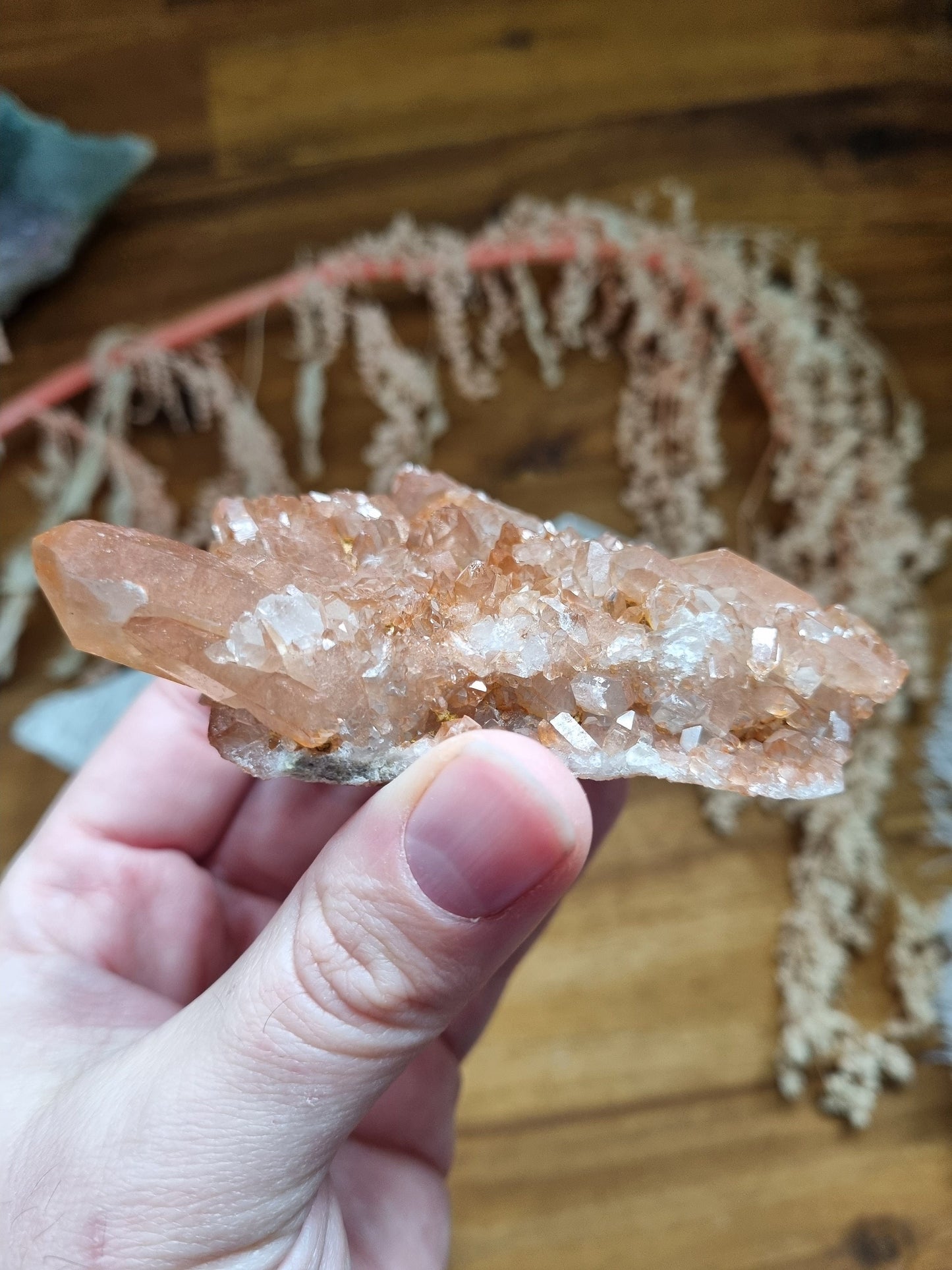 Tangerine Quartz Cluster 147grams - Universal Fate