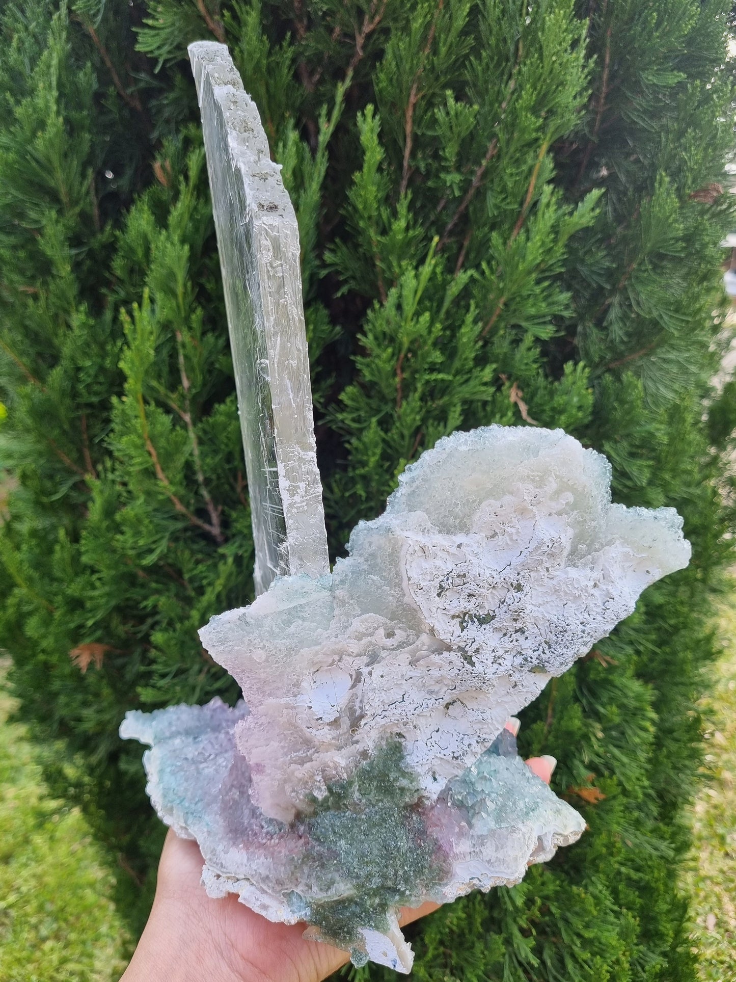 Flower Amethyst with Gypsum / Amethyst Zeolite / Statement Piece / The Unicorn - Universal Fate