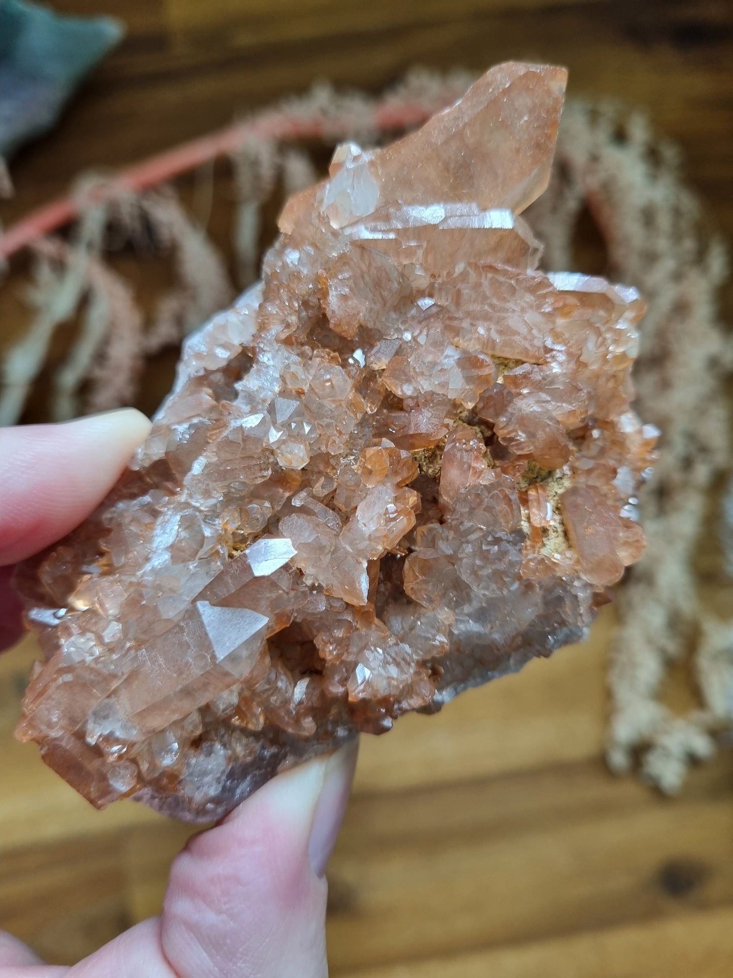 Tangerine Quartz Cluster 147grams - Universal Fate