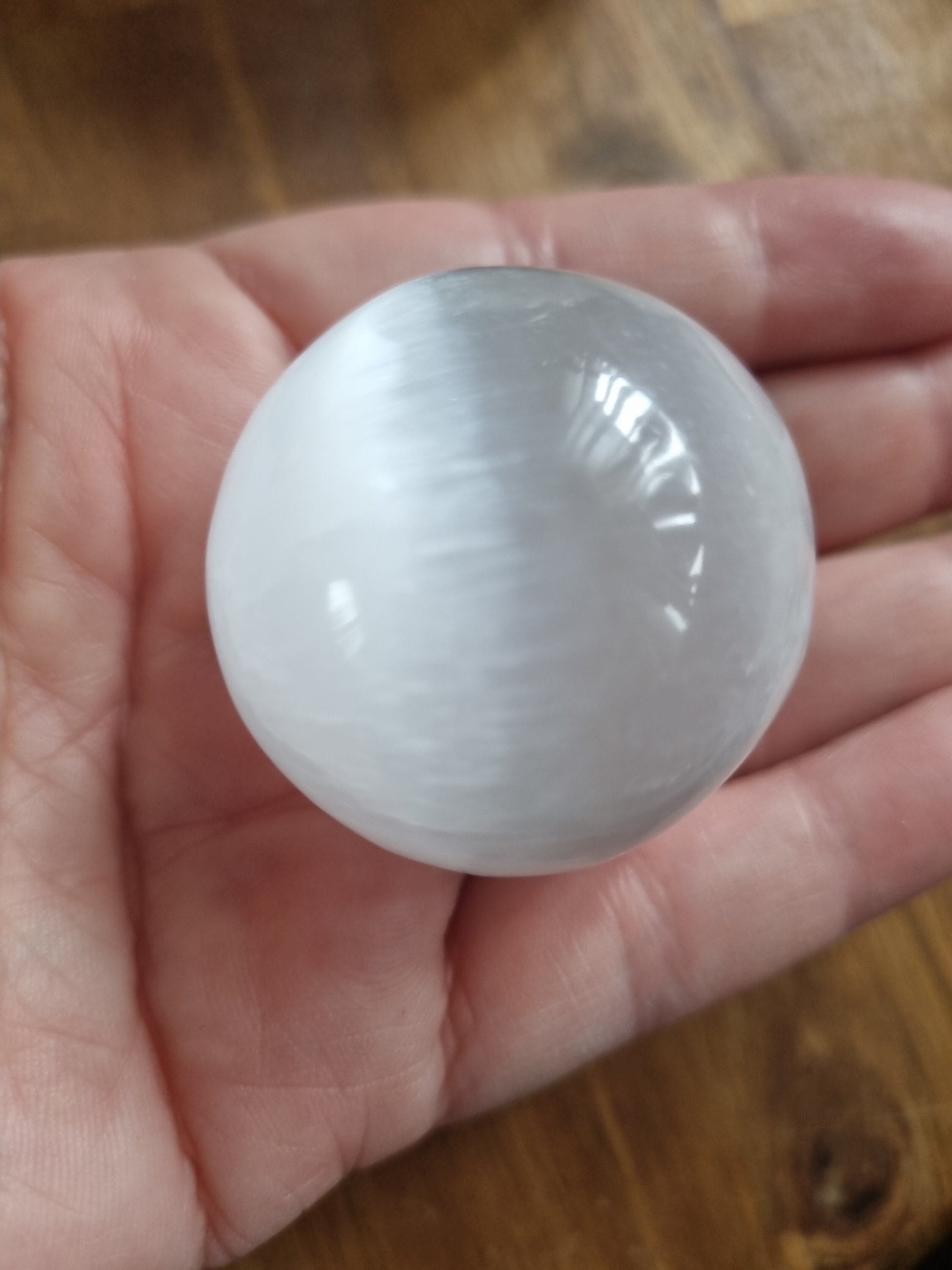 Selenite Sphere / Selenite Crystal Ball / Clear and Cleanse / - Universal Fate